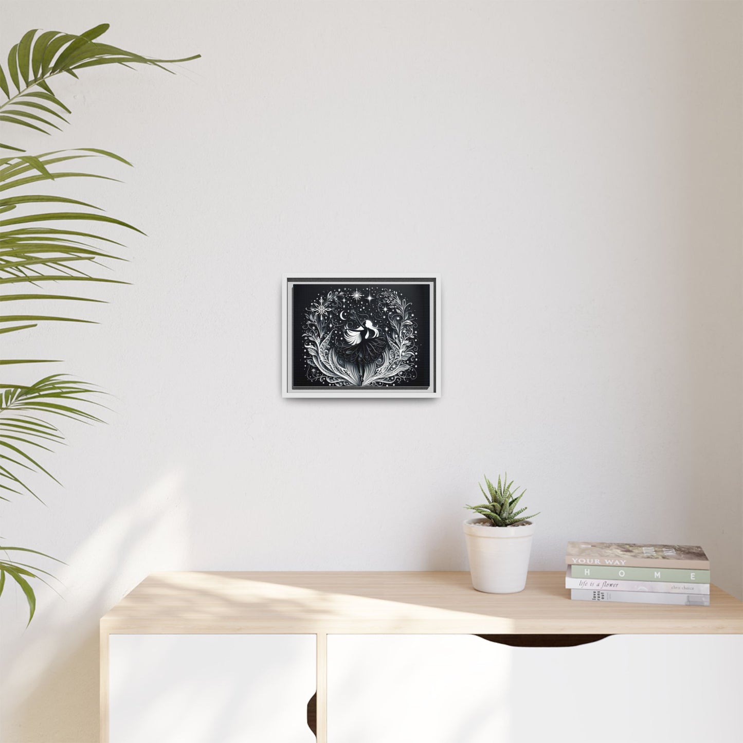 Black and White Magical Dance Wall Art 12x9