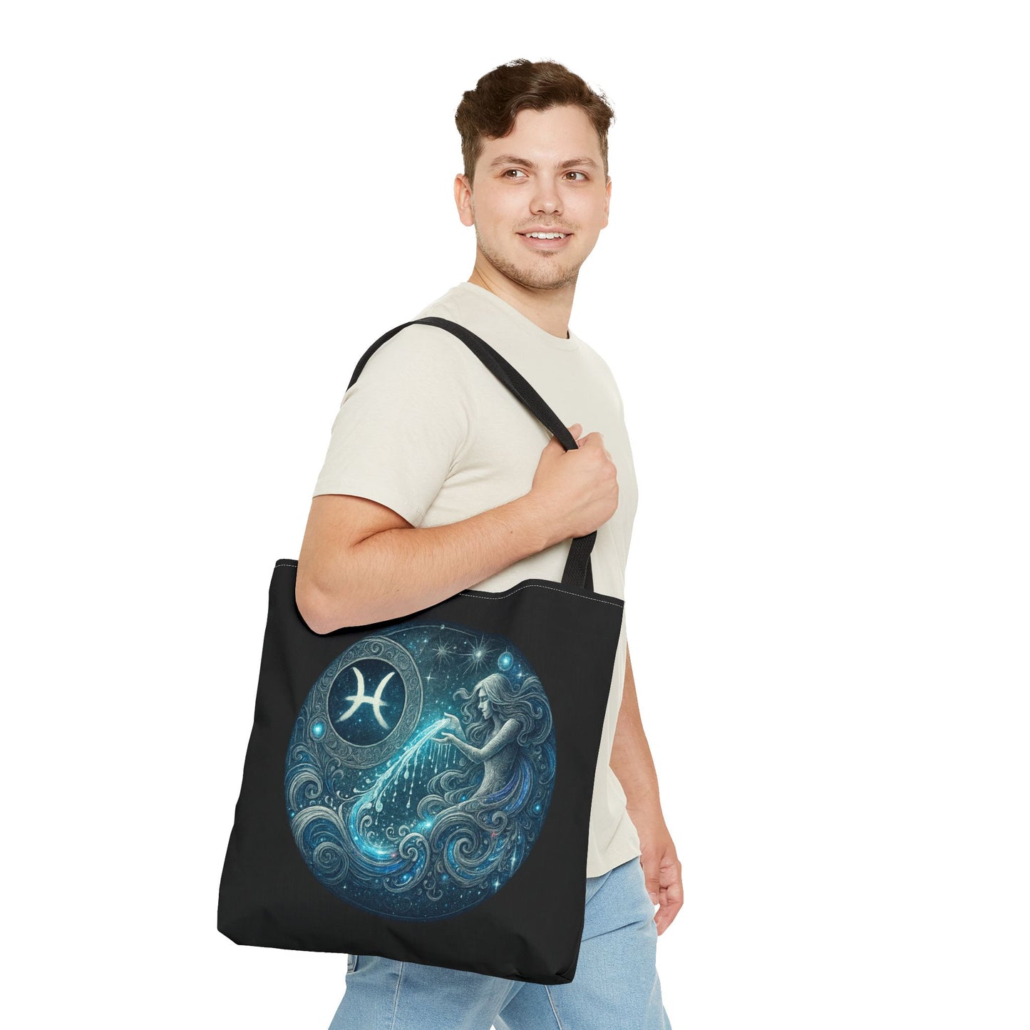 Aquarius Zodiac Tote Bag