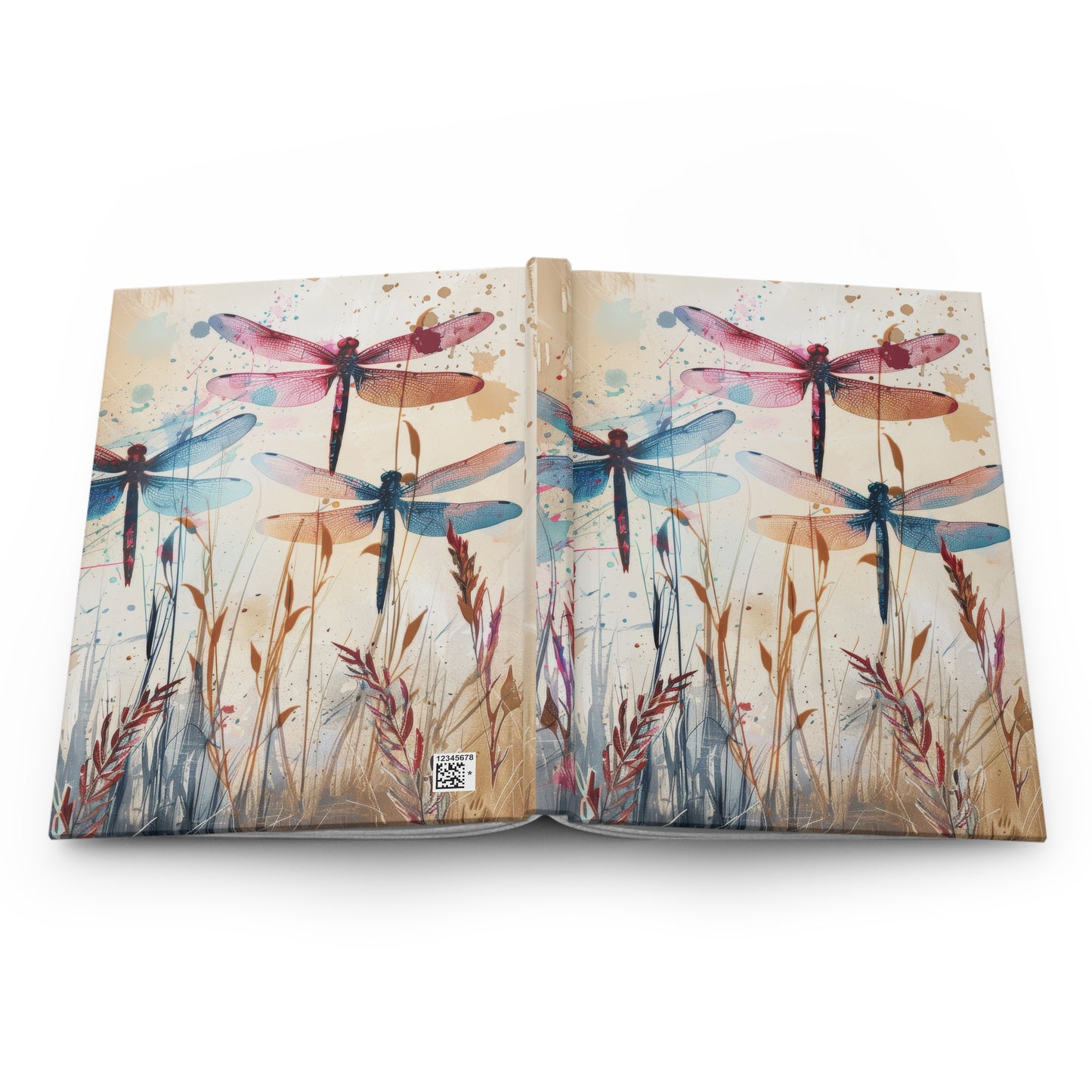 Colorful Dragonfly Hardcover Journal