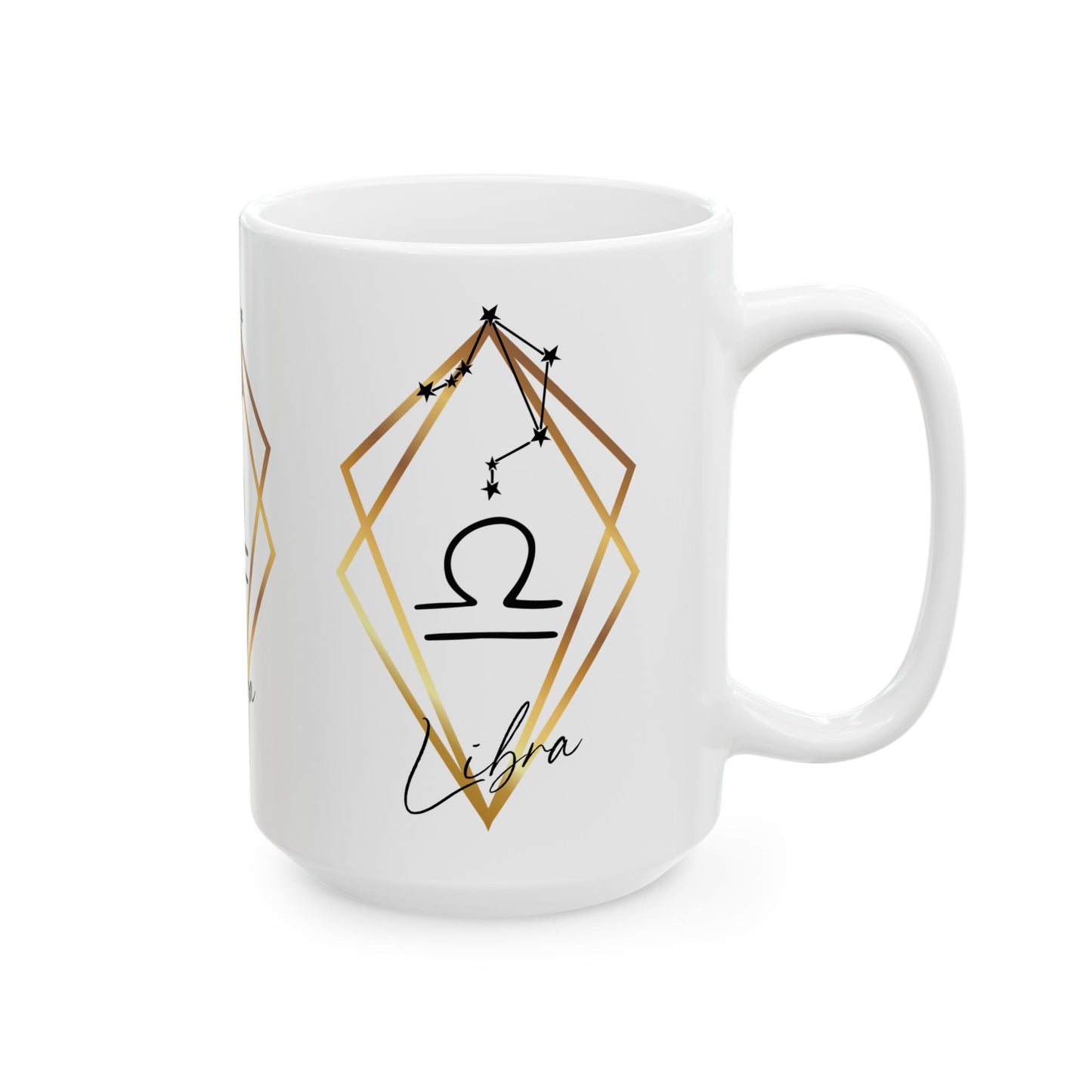 Libra Constellation Ceramic Coffee Cup 15oz