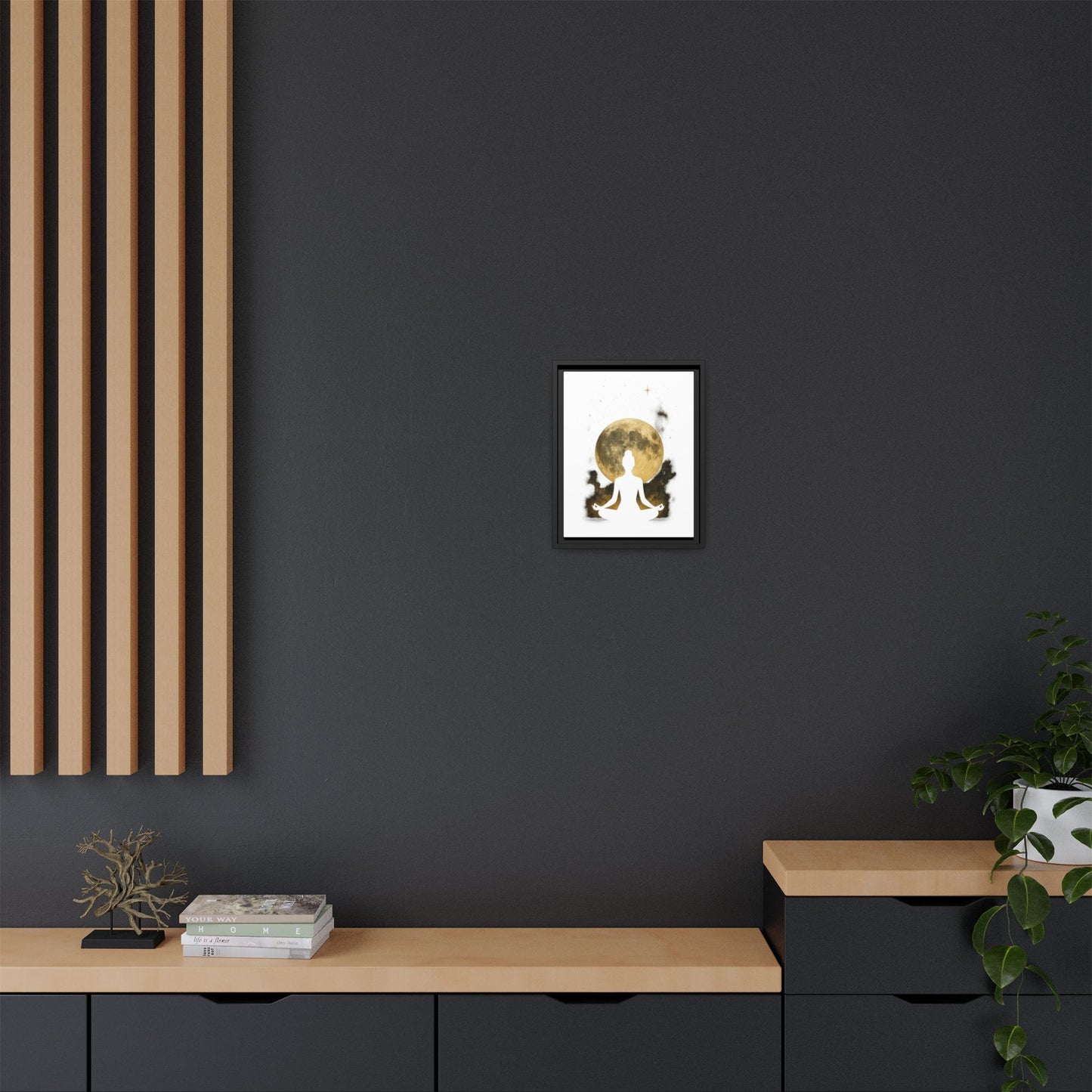 Meditative Moon Canvas Art 11x14