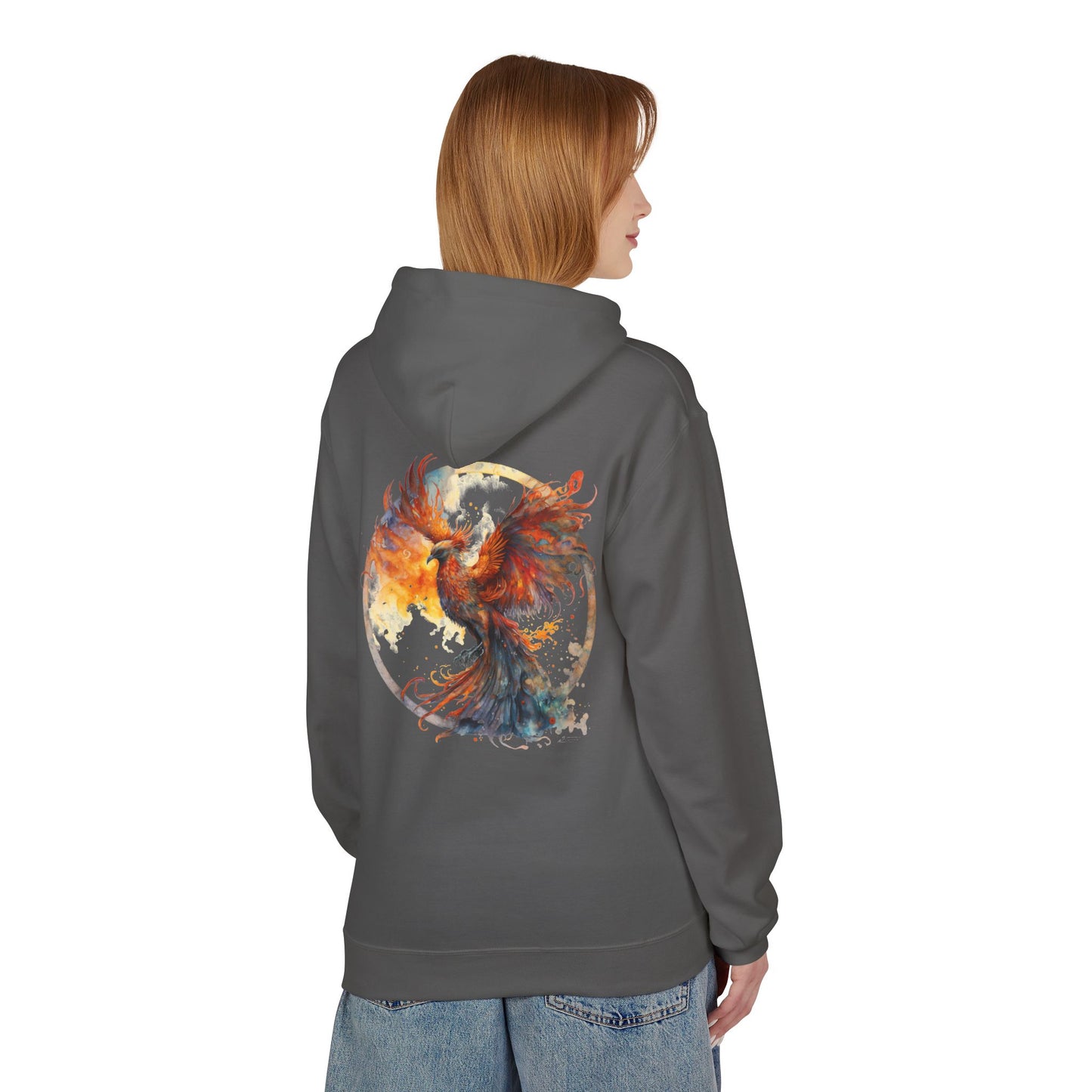 Phoenix Spirit Unisex Fleece Hoodie