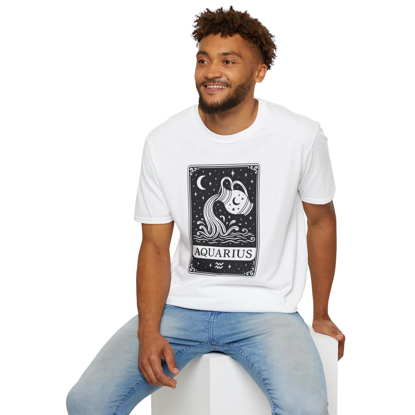 Aquarius Zodiac Softstyle T-Shirt Unisex