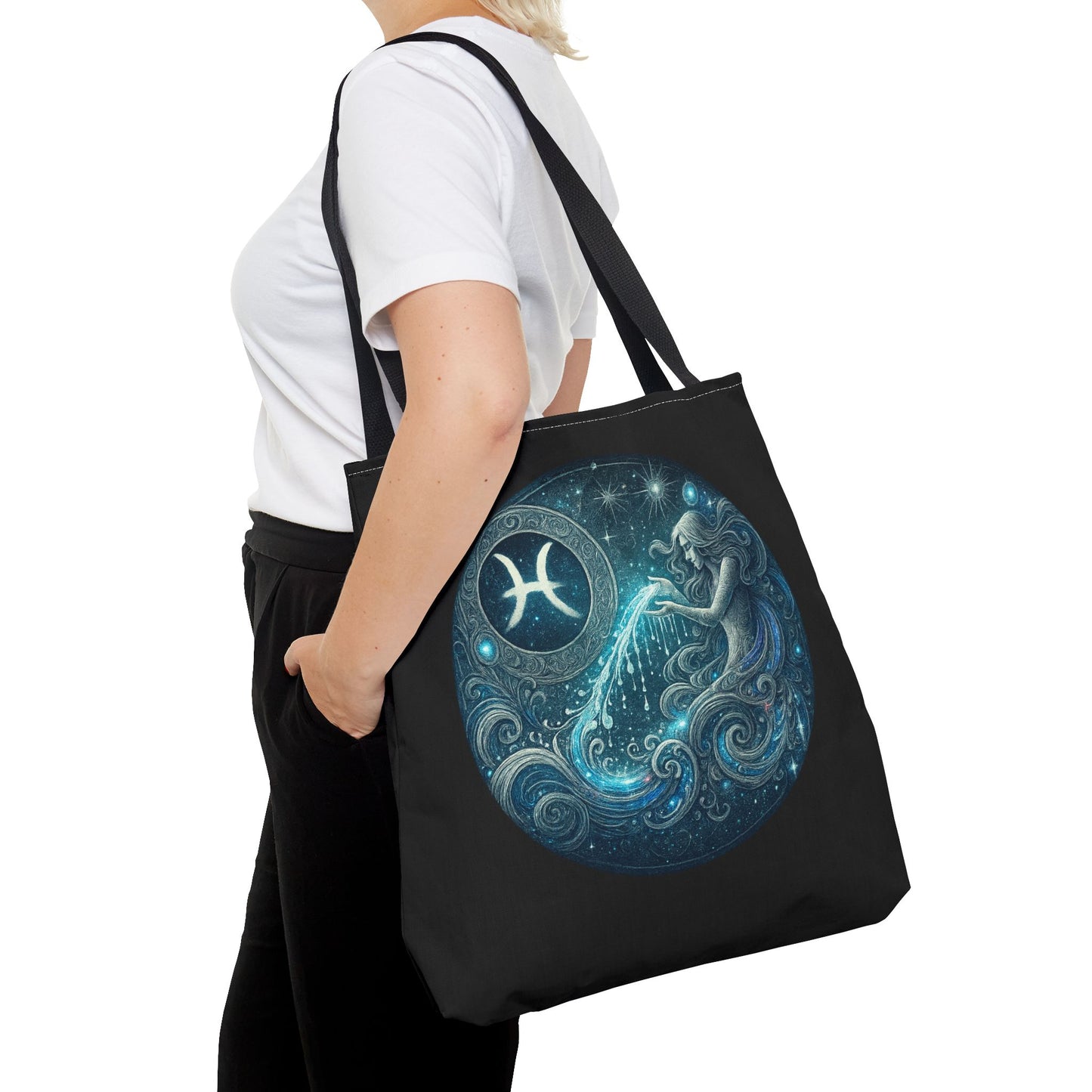 Aquarius Zodiac Tote Bag