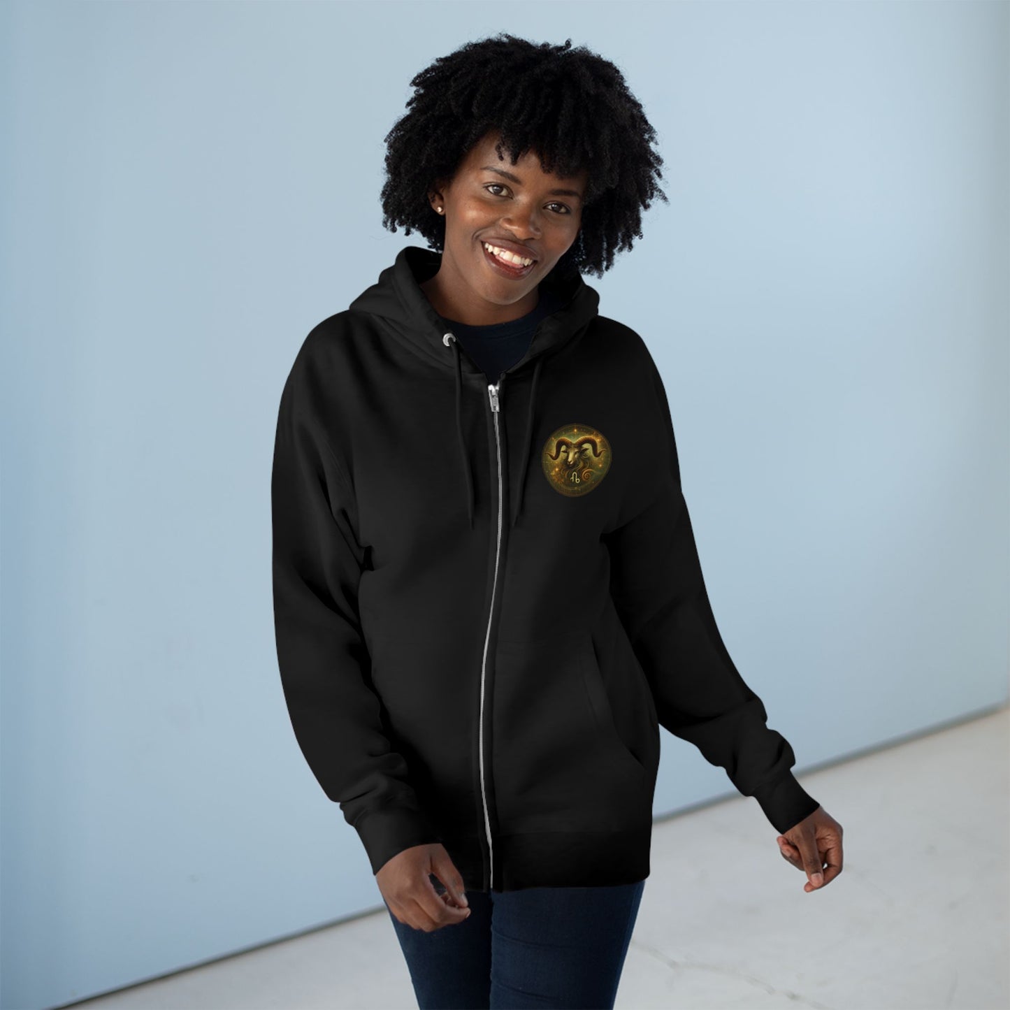 Capricorn Unisex Zip Hoodie