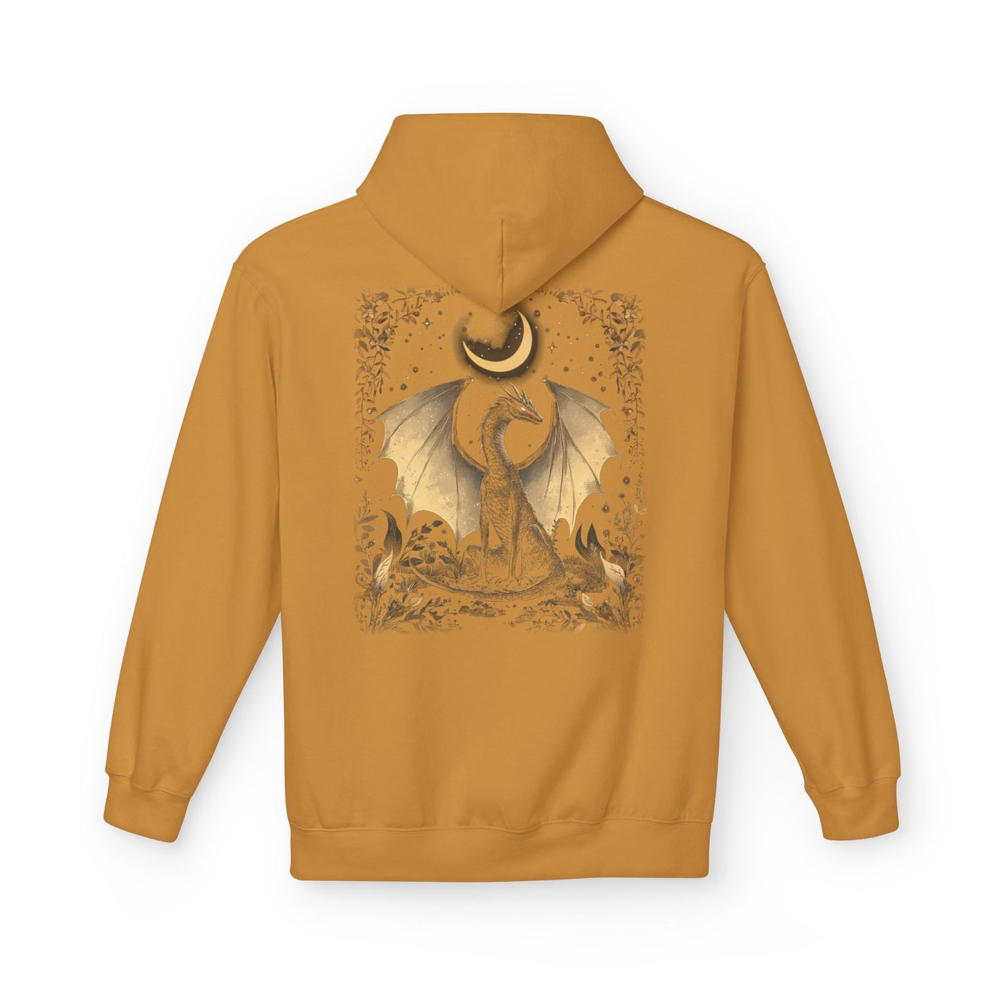 Magical Dragon & Moon Fleece Unisex Pullover
