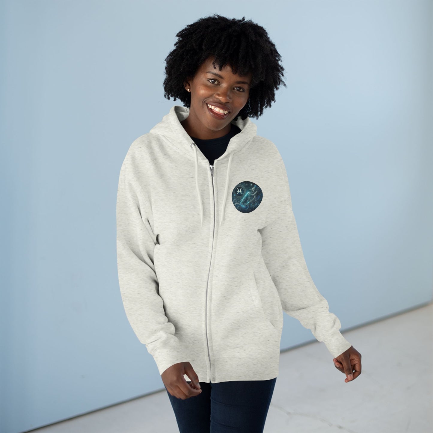 Aquarius Unisex Zip Hoodie