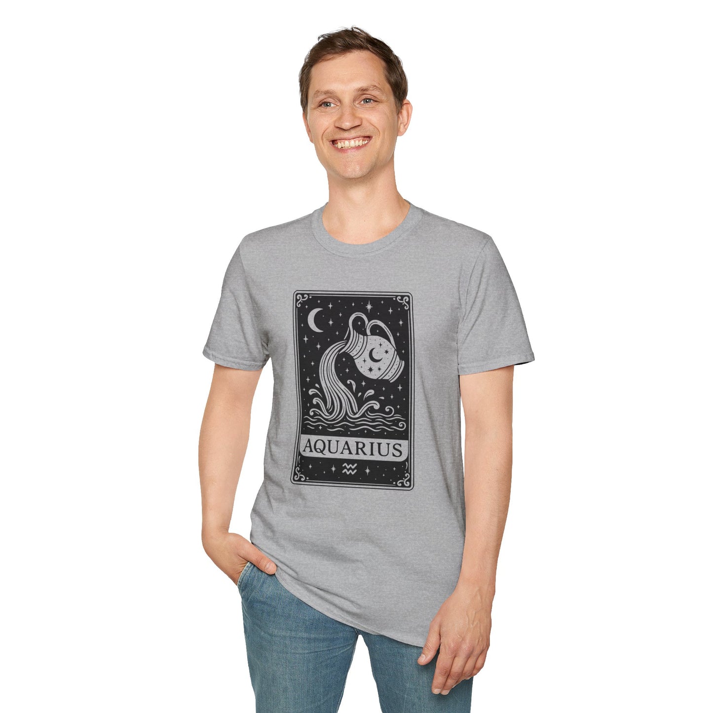 Aquarius Zodiac Softstyle T-Shirt Unisex