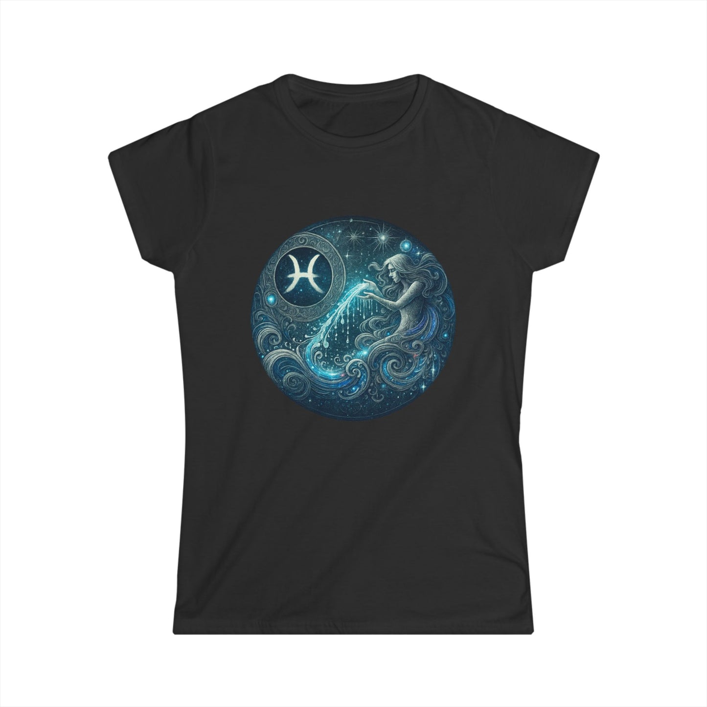 Aquarius Tee Zodiac Sign Softstyle Women’s Tee Shirt