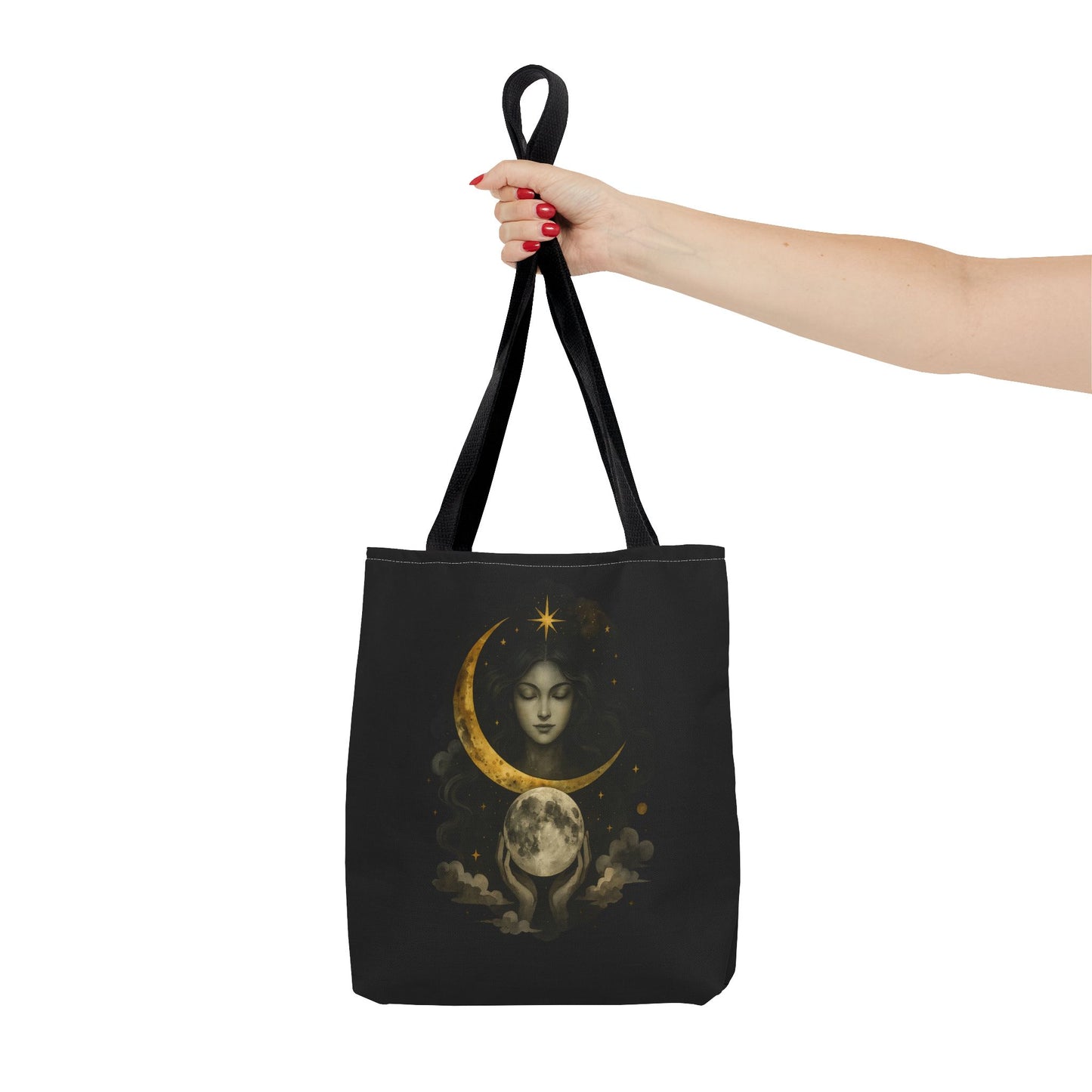 Celestial Moon Goddess Tote Bag