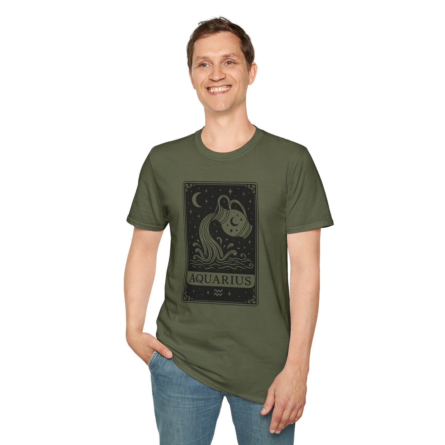 Aquarius Zodiac Softstyle T-Shirt Unisex