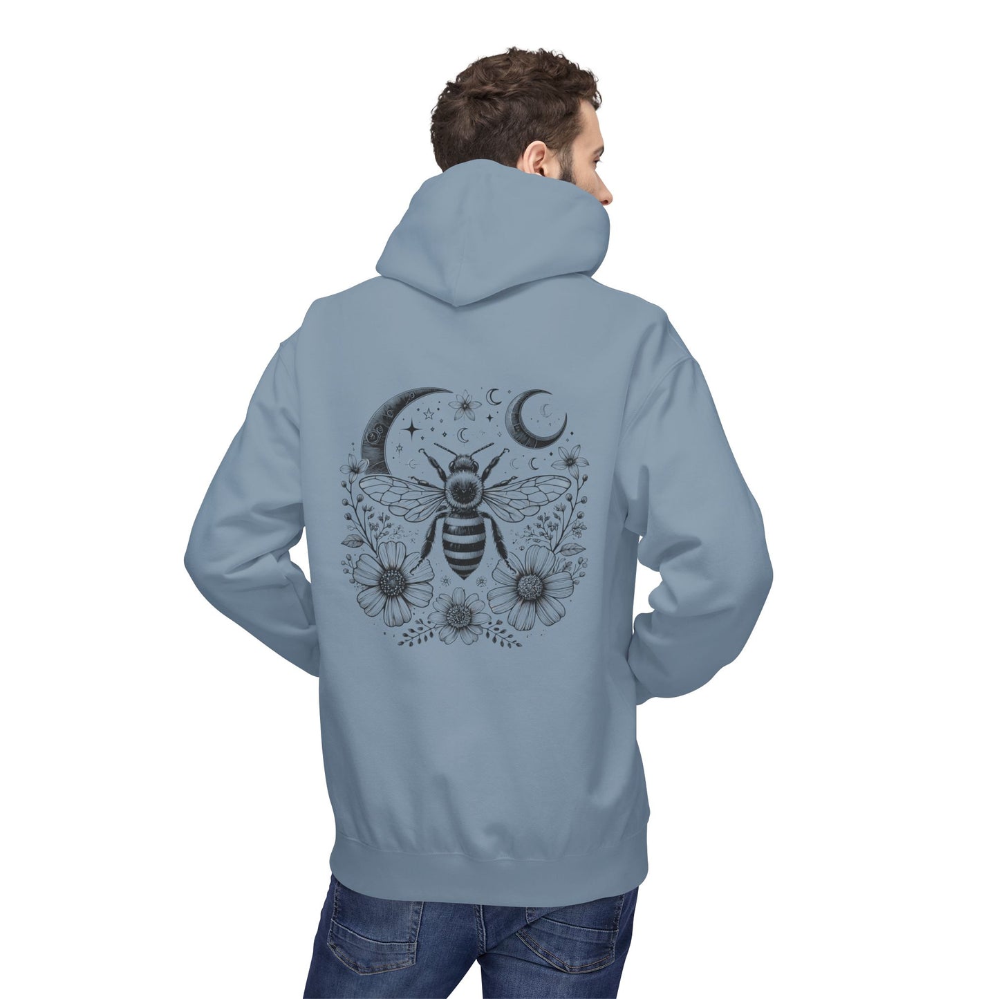 Bee-Inspired Fleece Hoodie Unisex