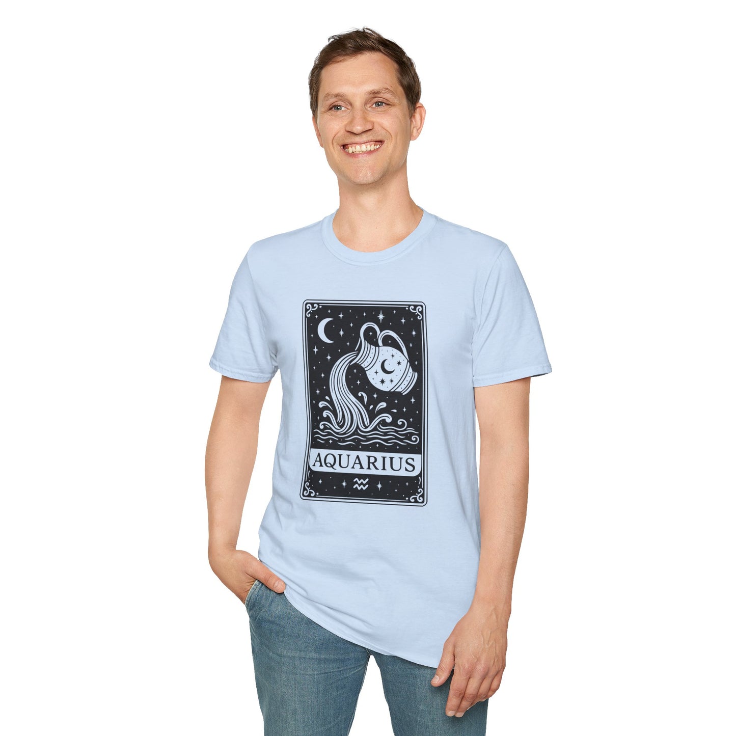 Aquarius Zodiac Softstyle T-Shirt Unisex