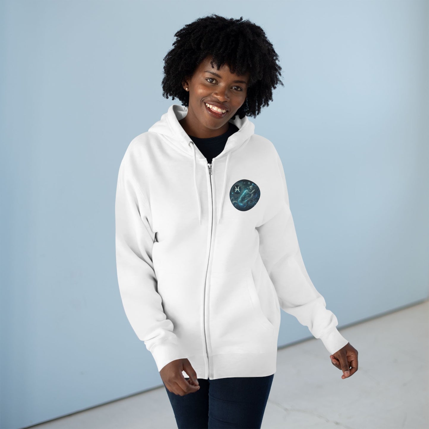 Aquarius Unisex Zip Hoodie