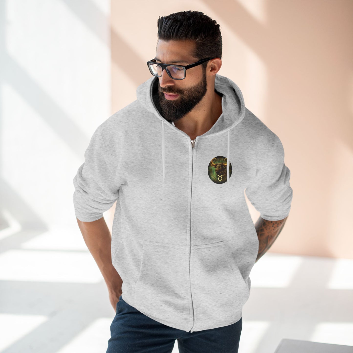 Taurus Unisex Zip Hoodie