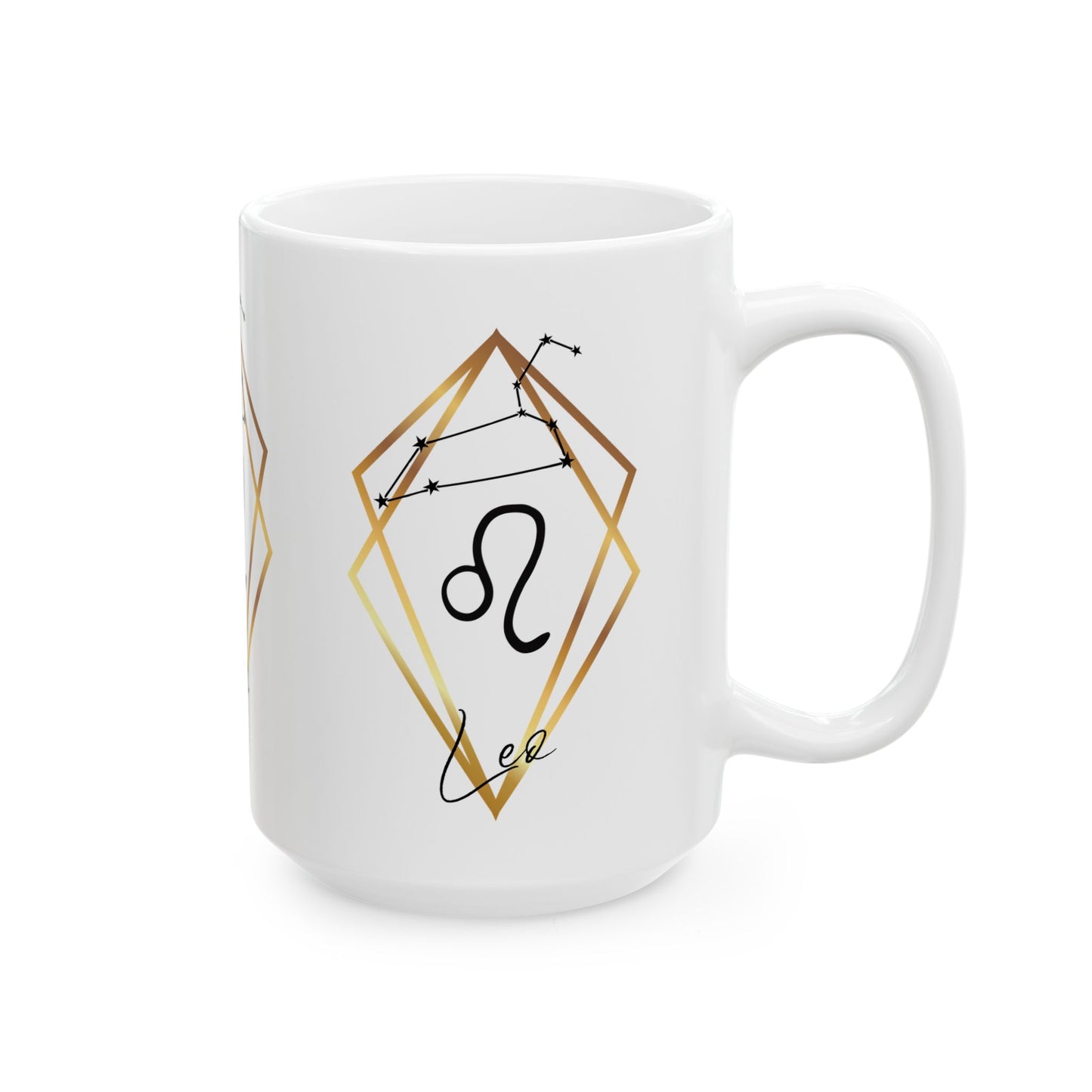 Leo Constellation Ceramic Coffee Cup 15oz