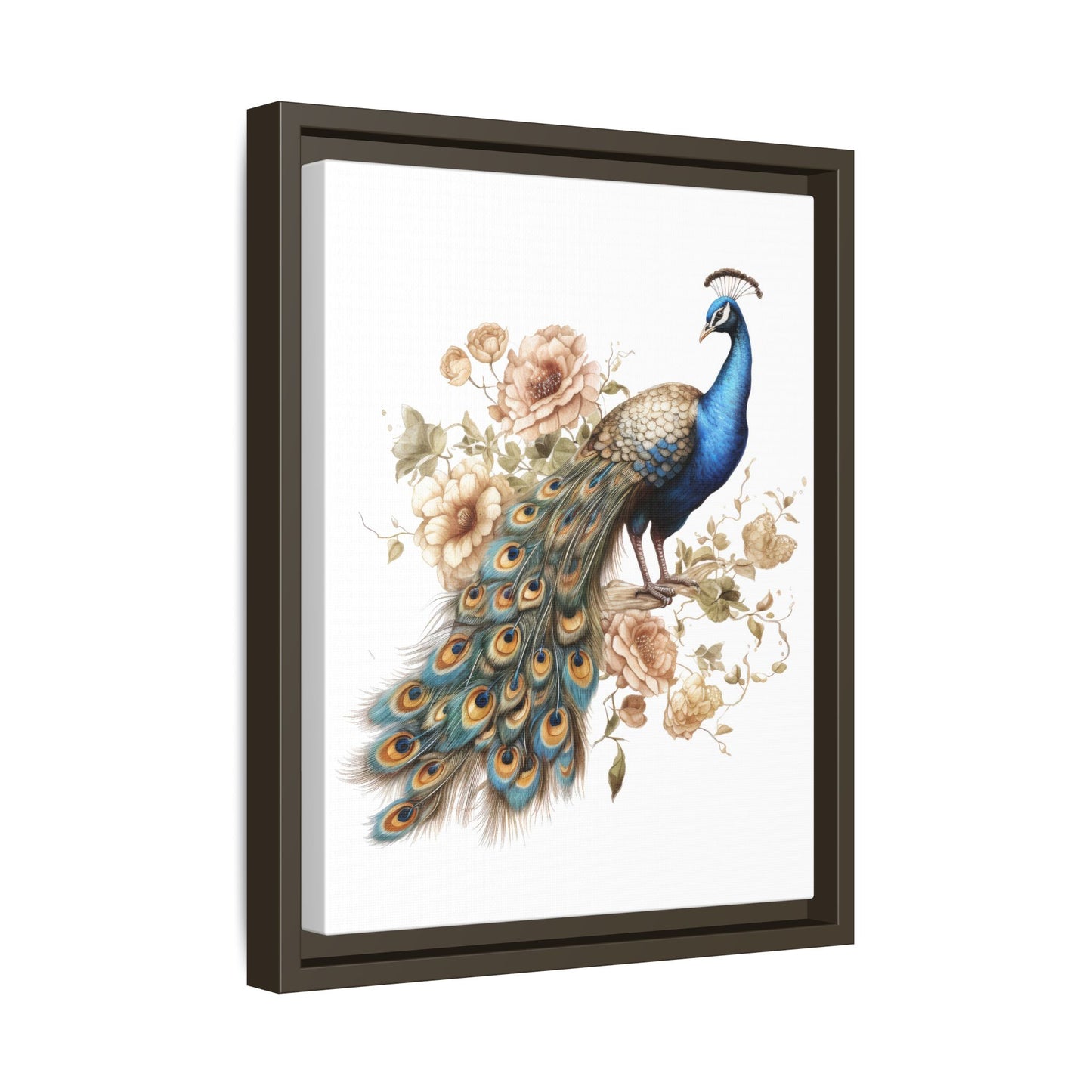 Peacock Canvas Art Print 11x14