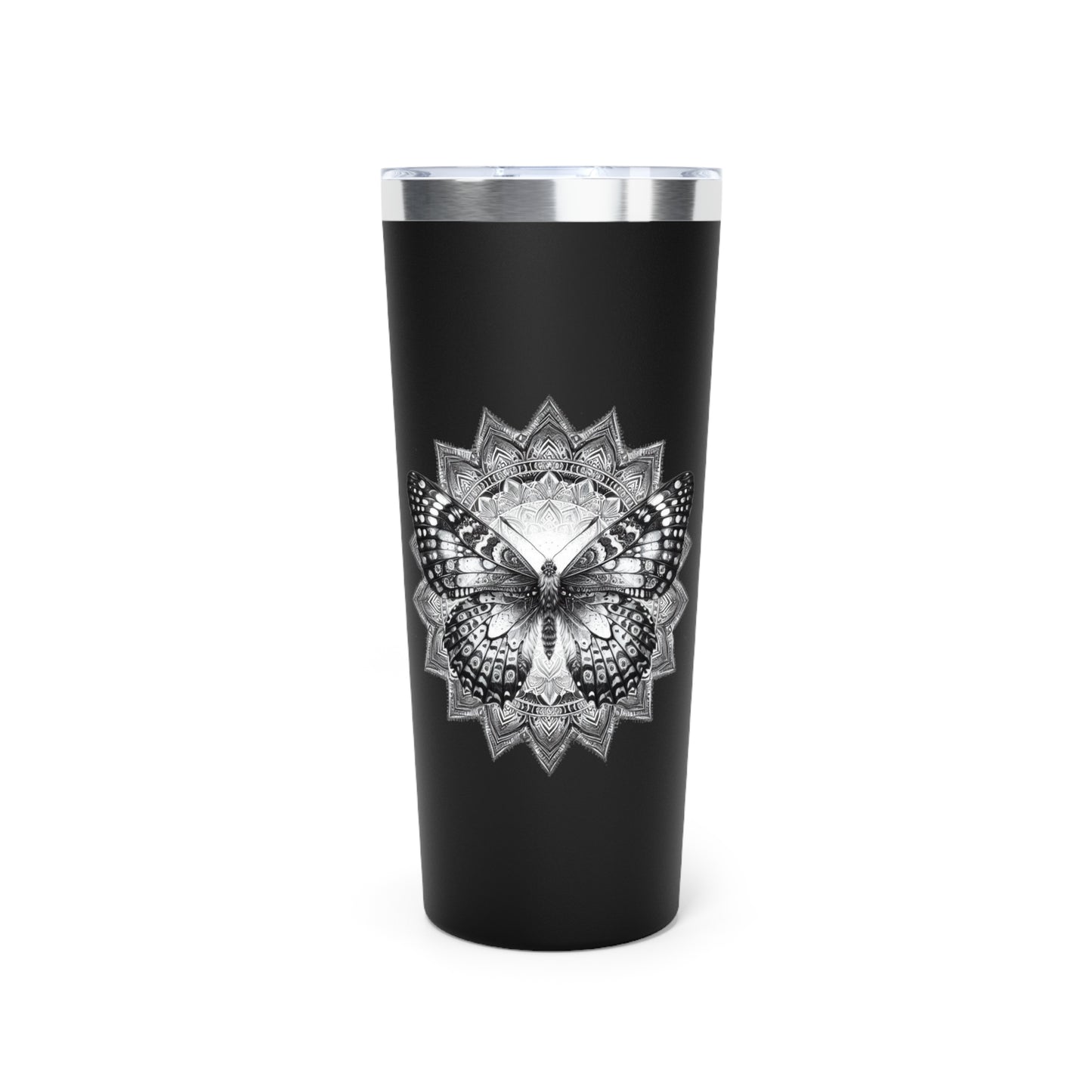 Elegant Butterfly Copper Vacuum Insulated Tumbler