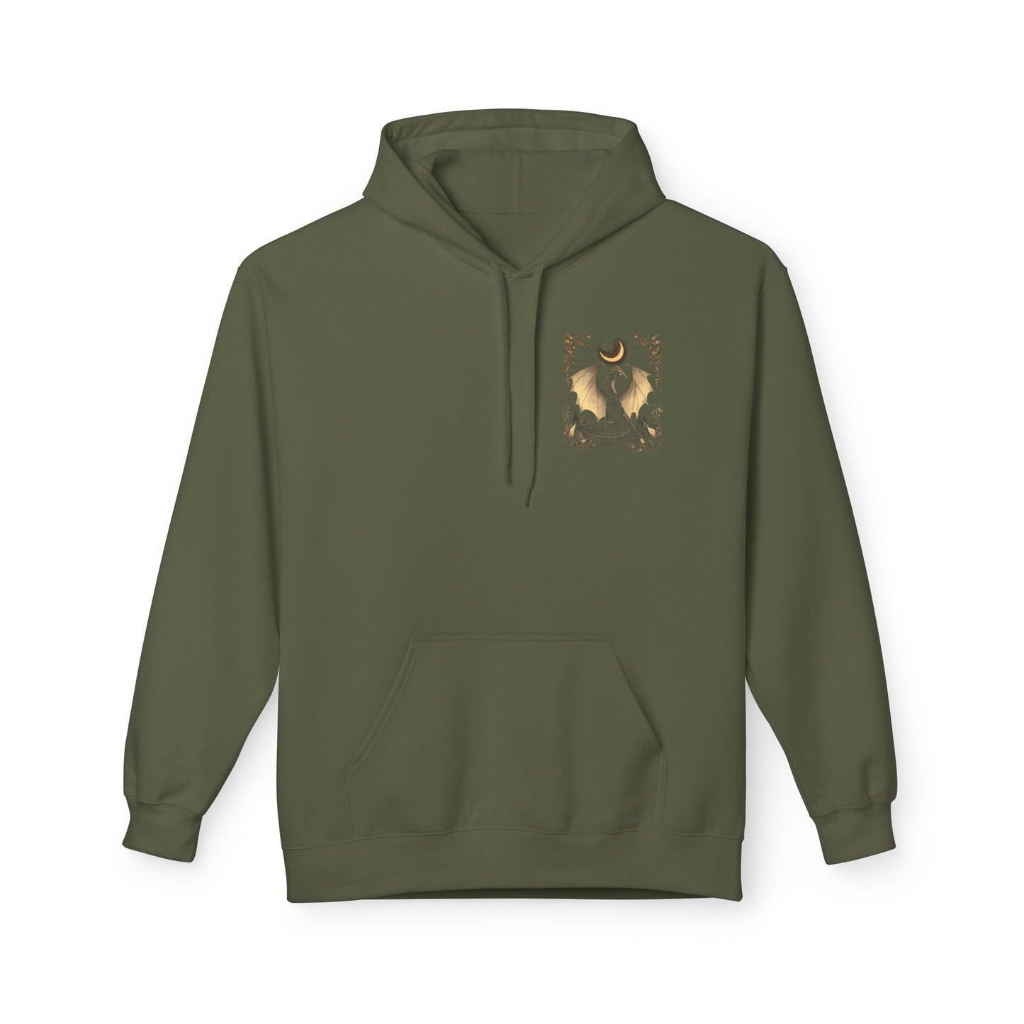 Magical Dragon & Moon Fleece Unisex Pullover