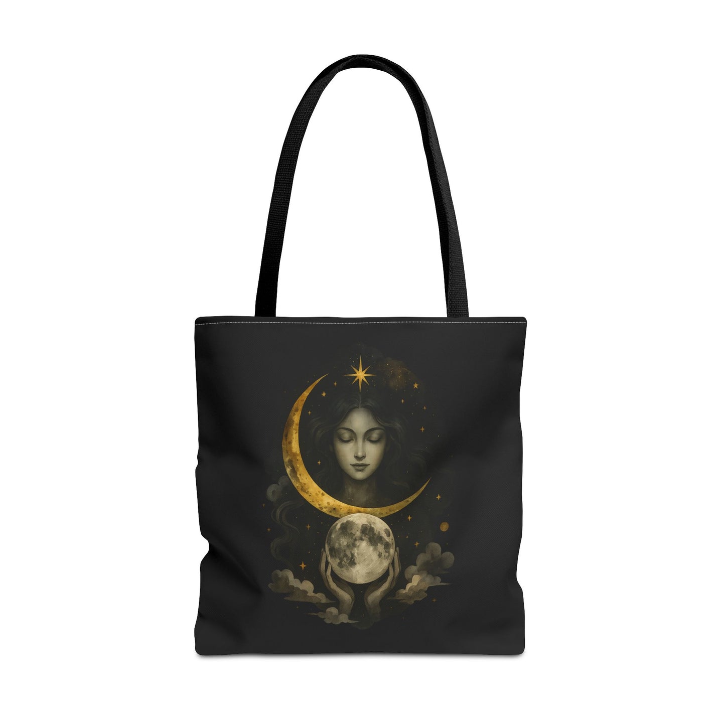 Celestial Moon Goddess Tote Bag