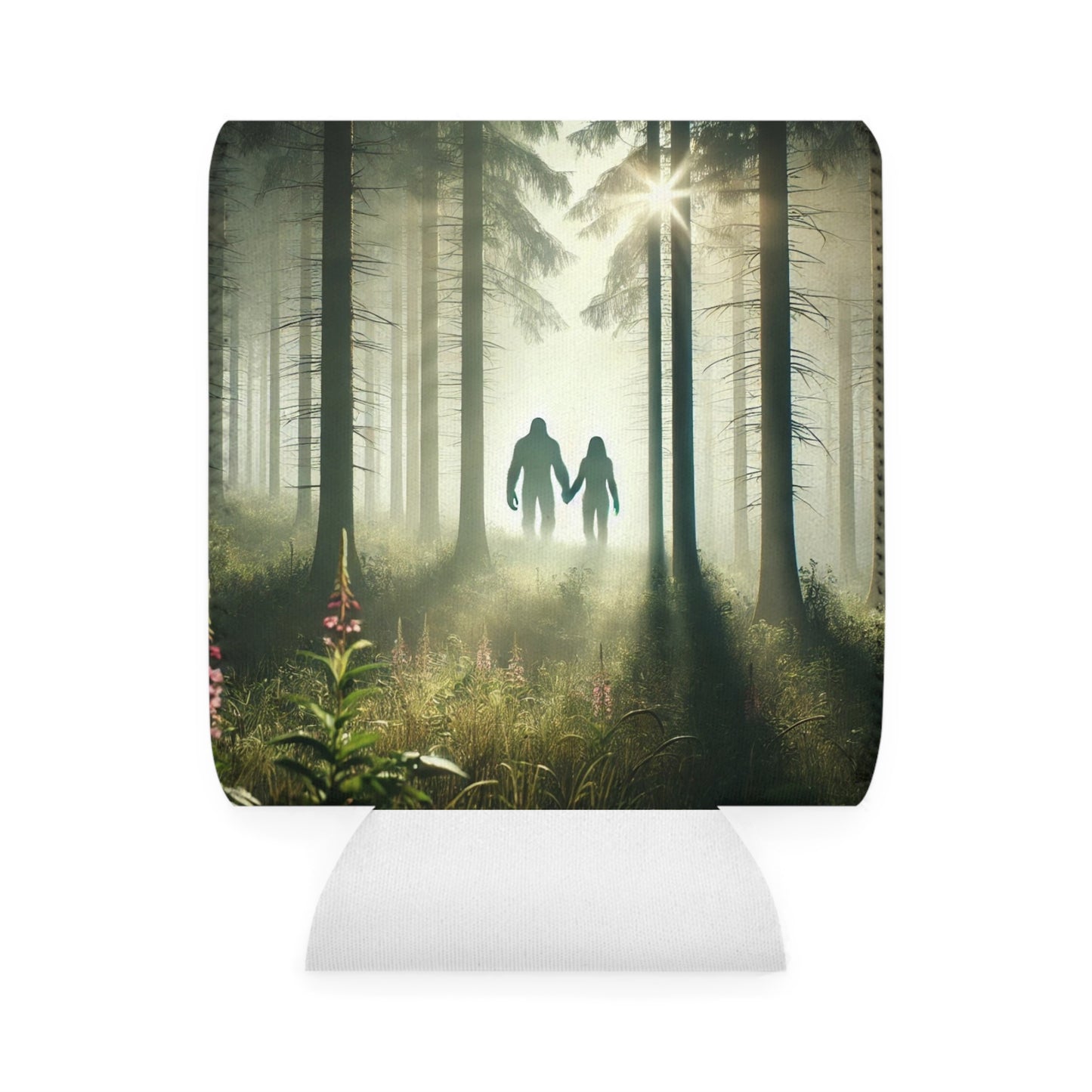 Sasquatch Silhouettes Can Cooler Sleeve