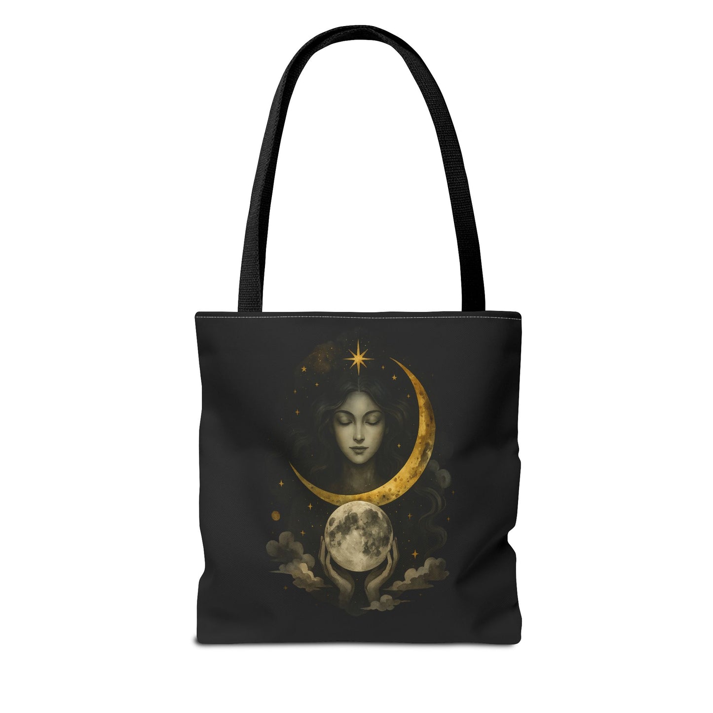 Celestial Moon Goddess Tote Bag