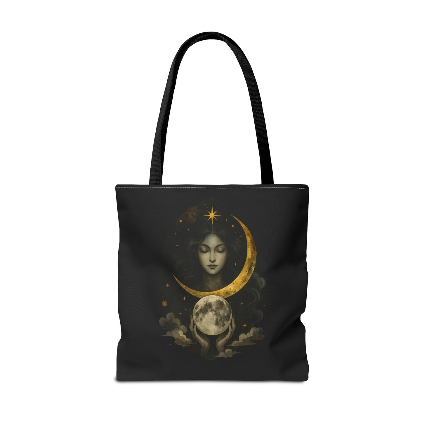 Celestial Moon Goddess Tote Bag
