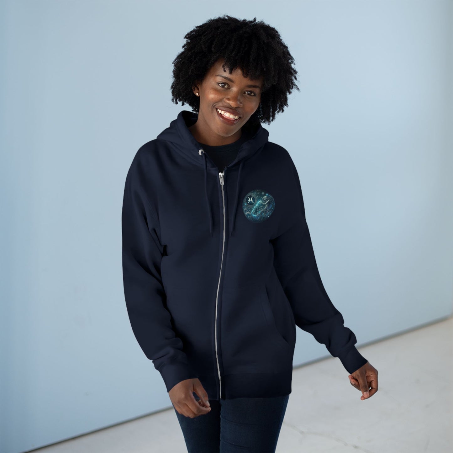 Aquarius Unisex Zip Hoodie