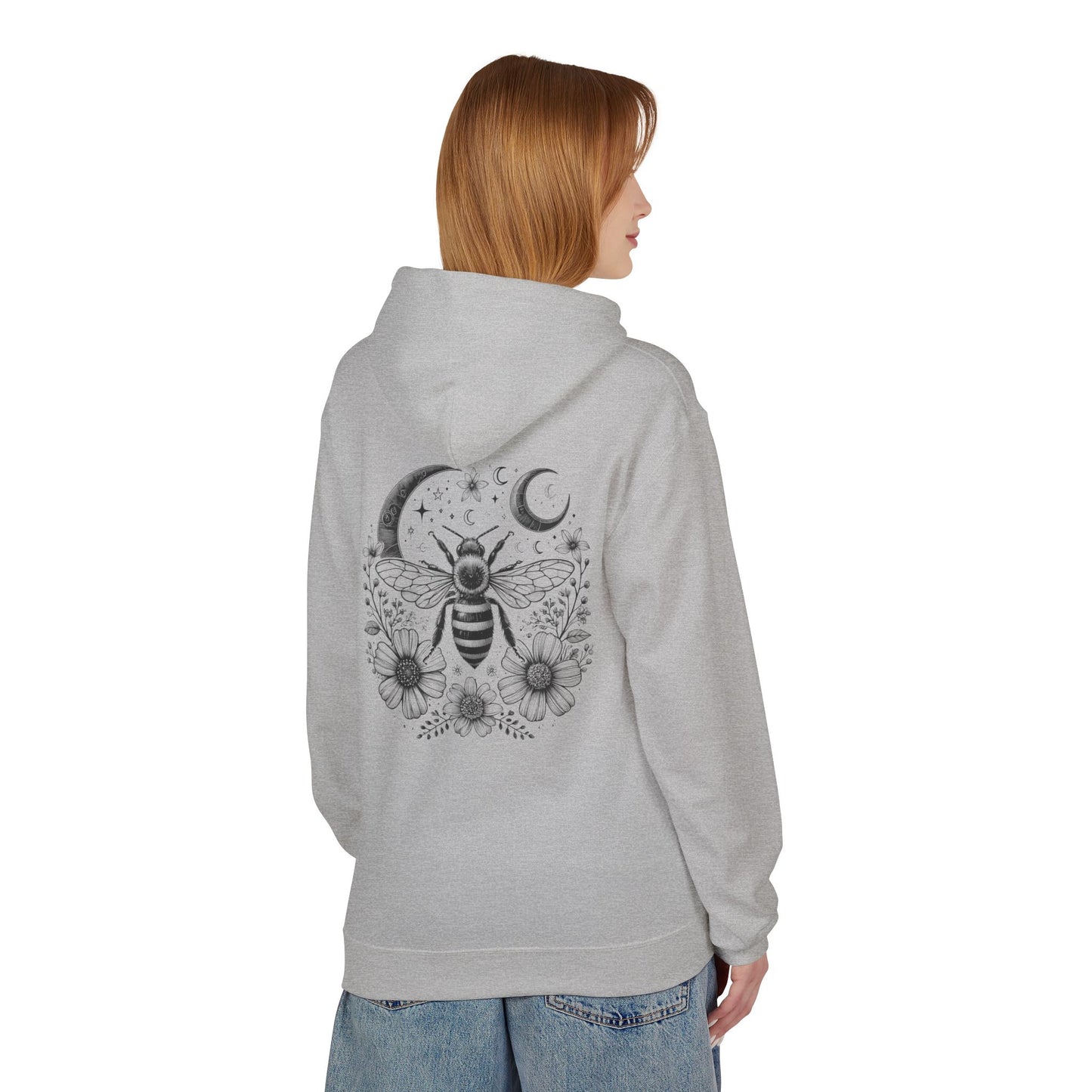 Bee-Inspired Fleece Hoodie Unisex