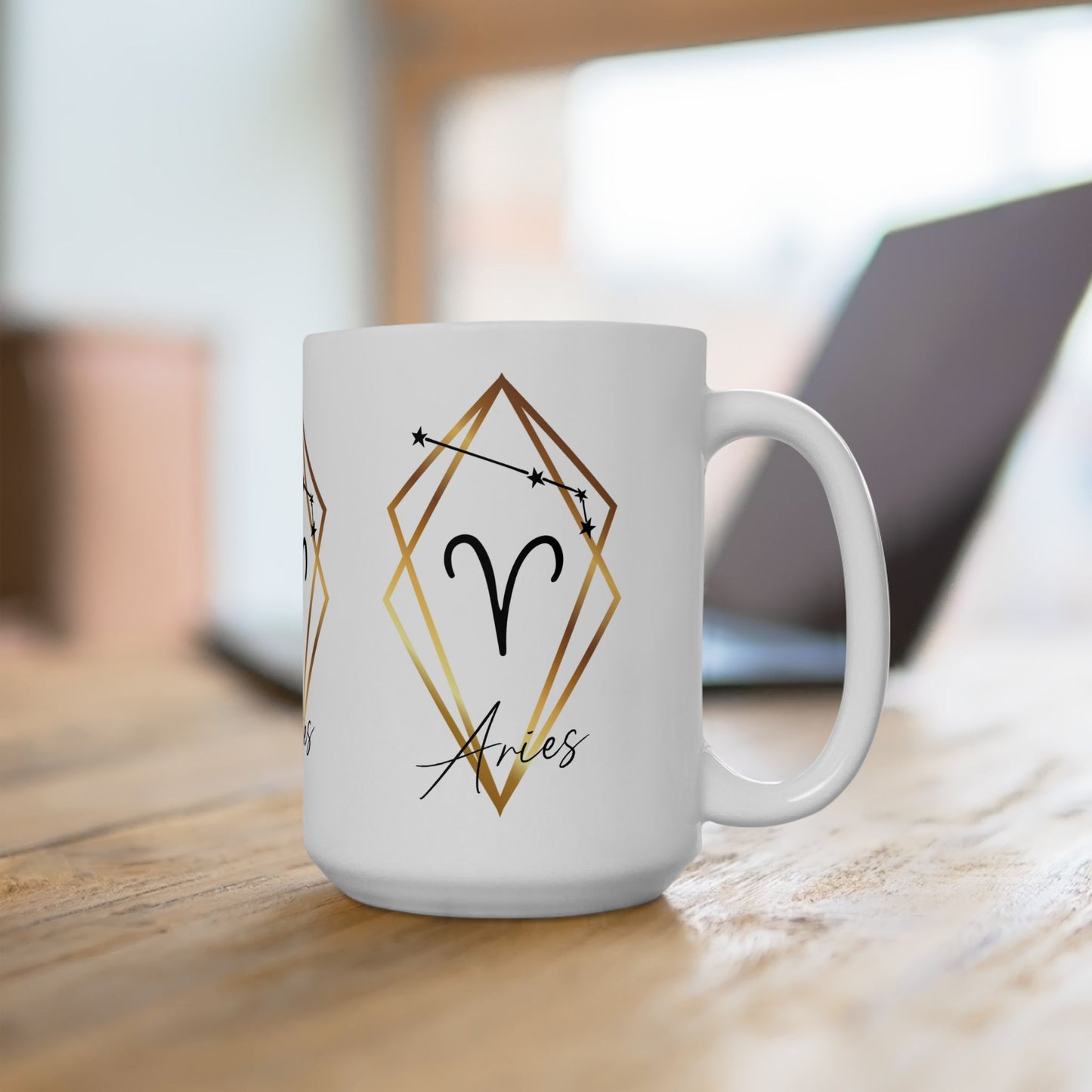 Aries Constellation Ceramic Coffee Cup 15oz