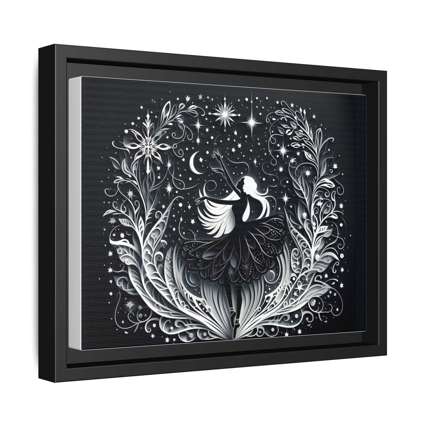 Black and White Magical Dance Wall Art 12x9