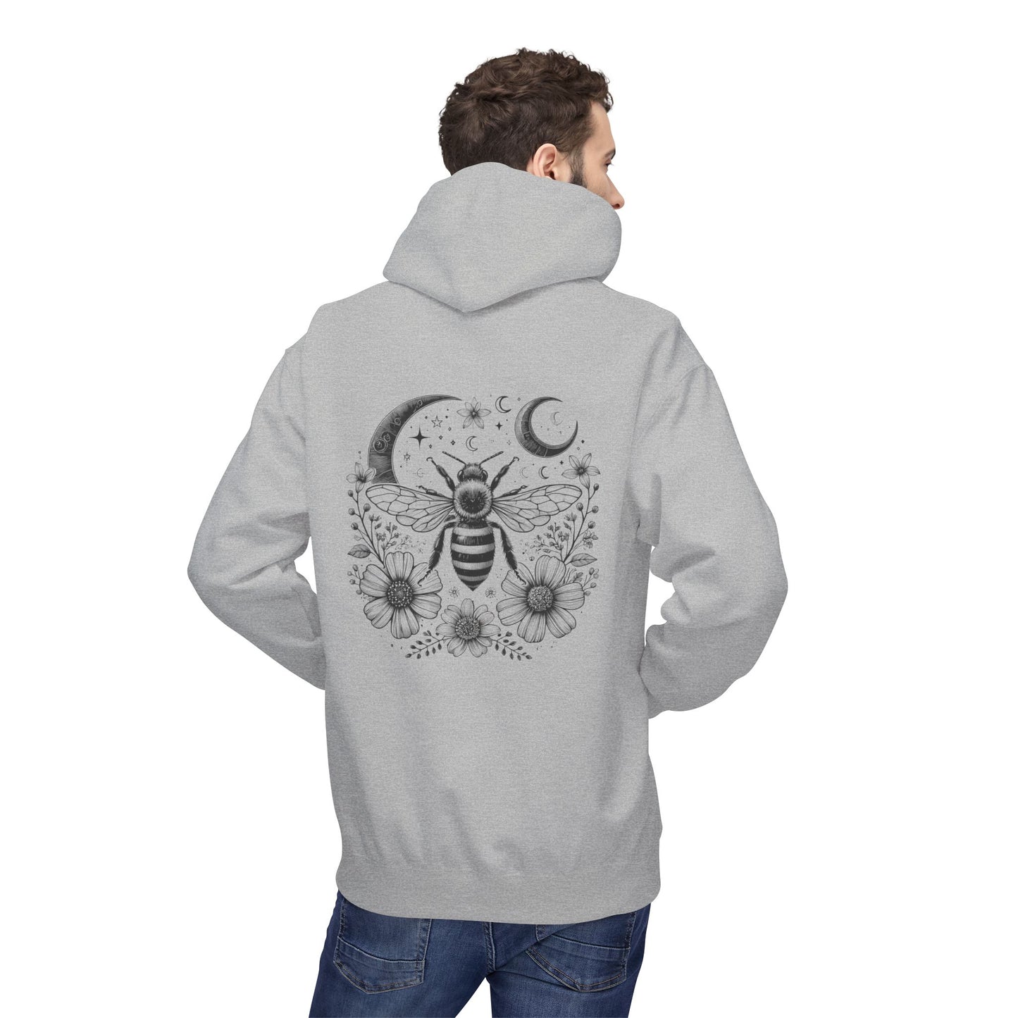 Bee-Inspired Fleece Hoodie Unisex