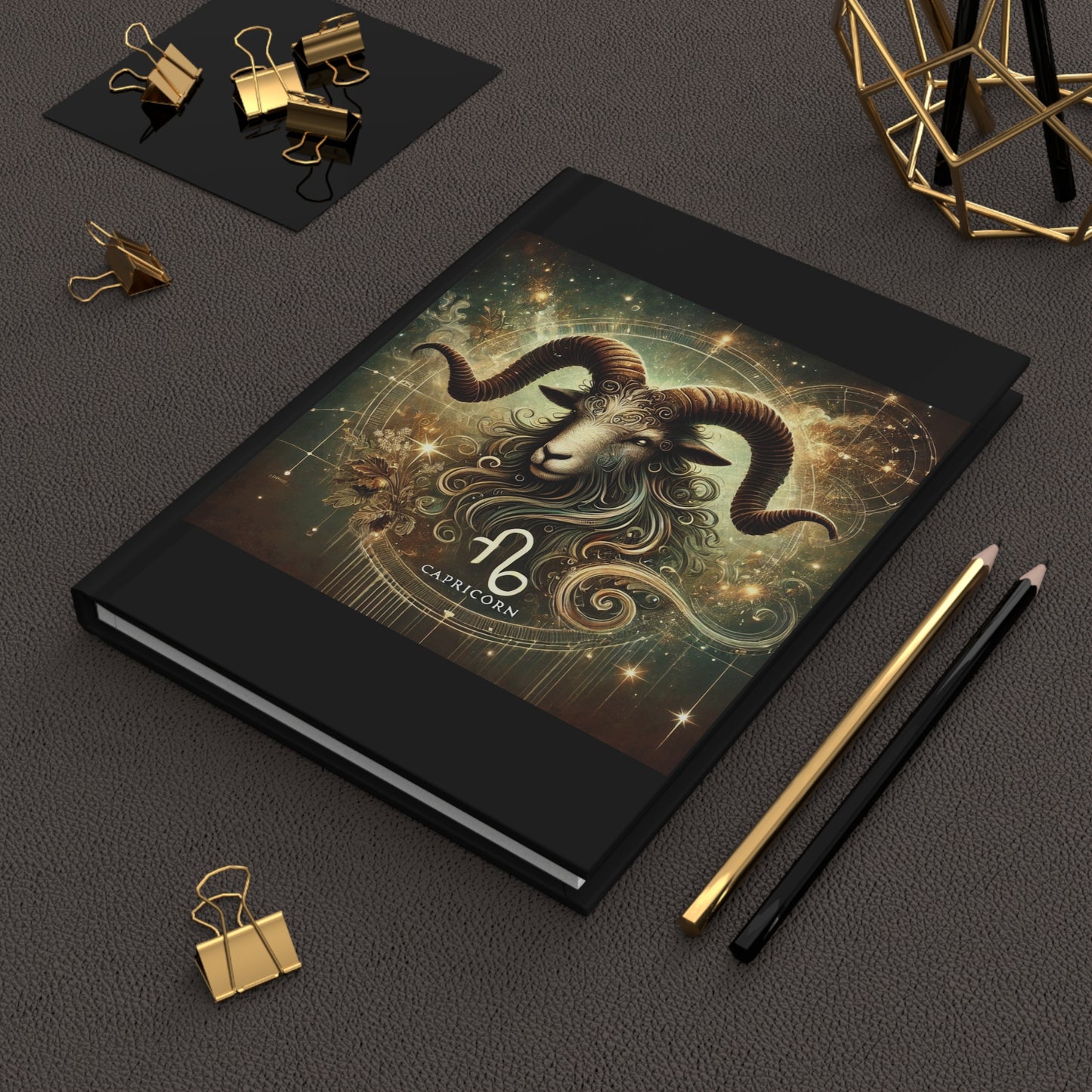 Capricorn Zodiac Hardcover Journal