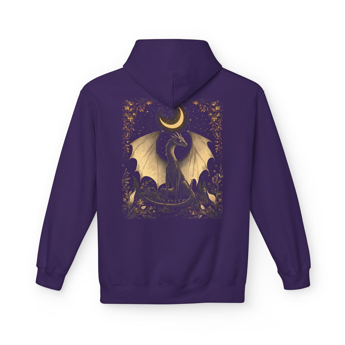 Magical Dragon & Moon Fleece Unisex Pullover