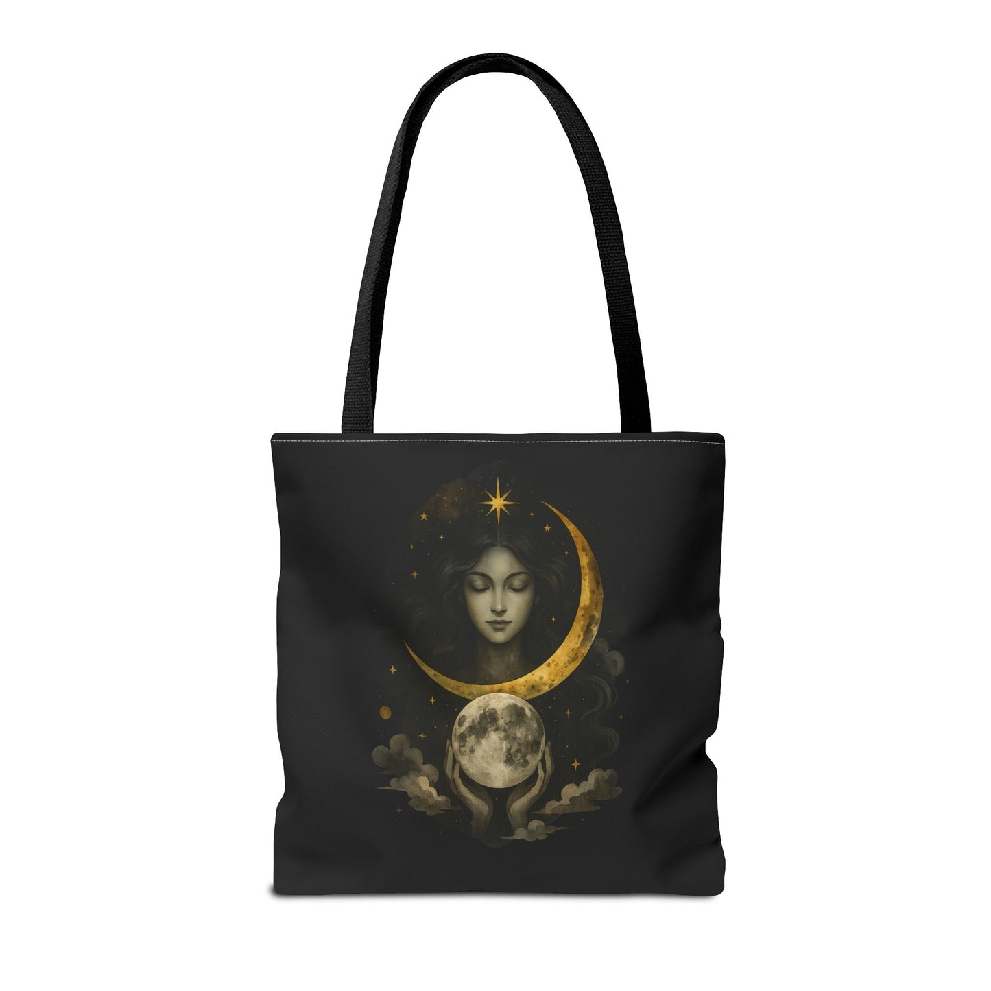 Celestial Moon Goddess Tote Bag