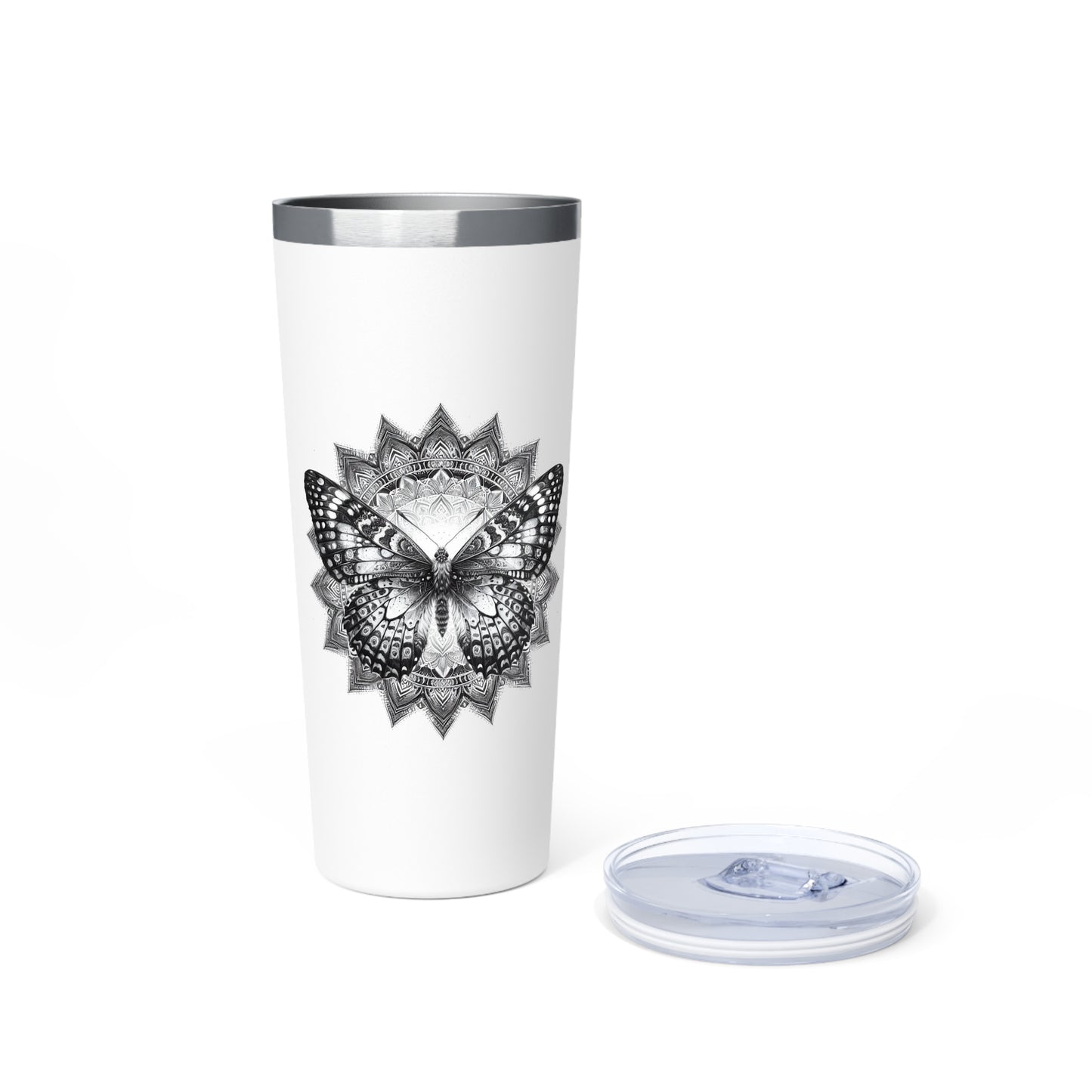 Elegant Butterfly Copper Vacuum Insulated Tumbler