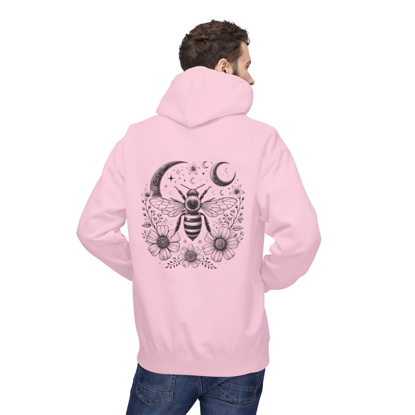 Bee-Inspired Fleece Hoodie Unisex