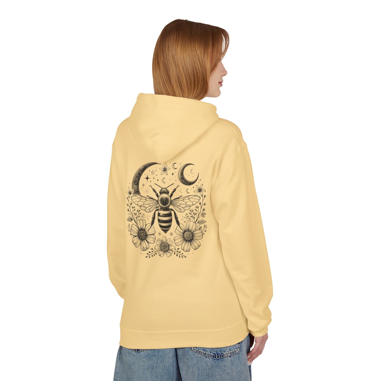 Bee-Inspired Fleece Hoodie Unisex