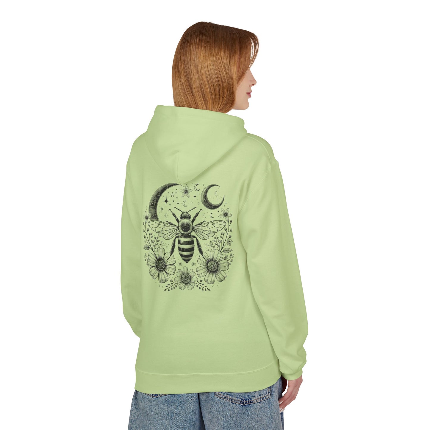 Bee-Inspired Fleece Hoodie Unisex