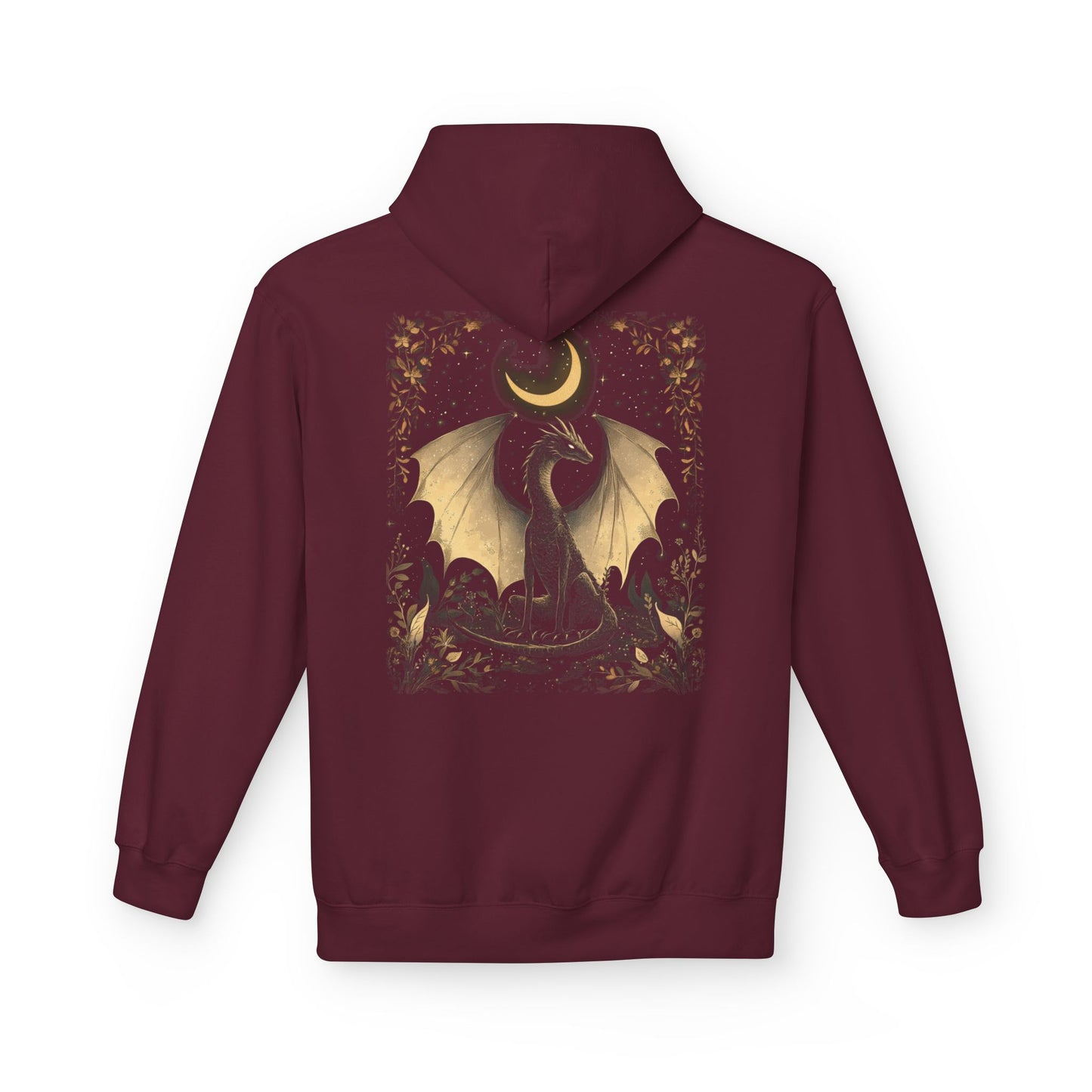 Magical Dragon & Moon Fleece Unisex Pullover