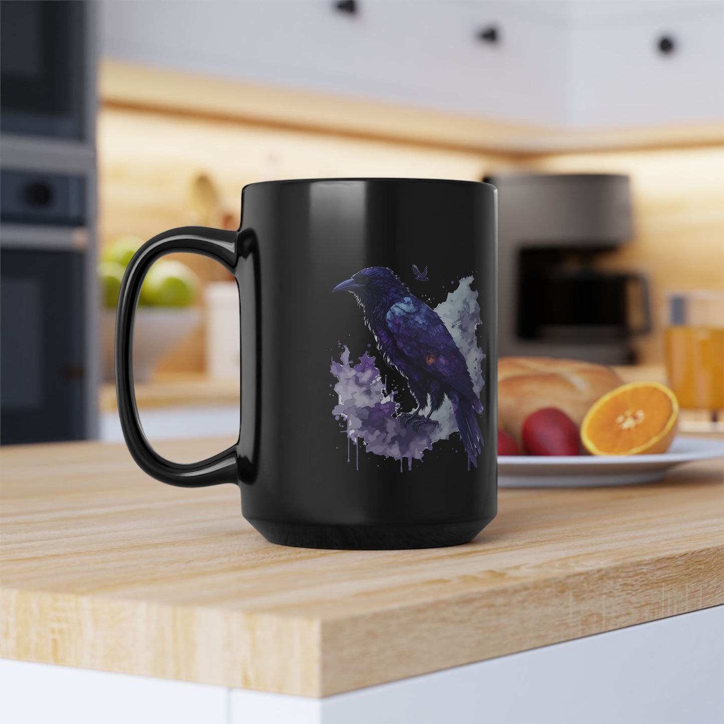 Artistic Raven Black Mug - 15oz