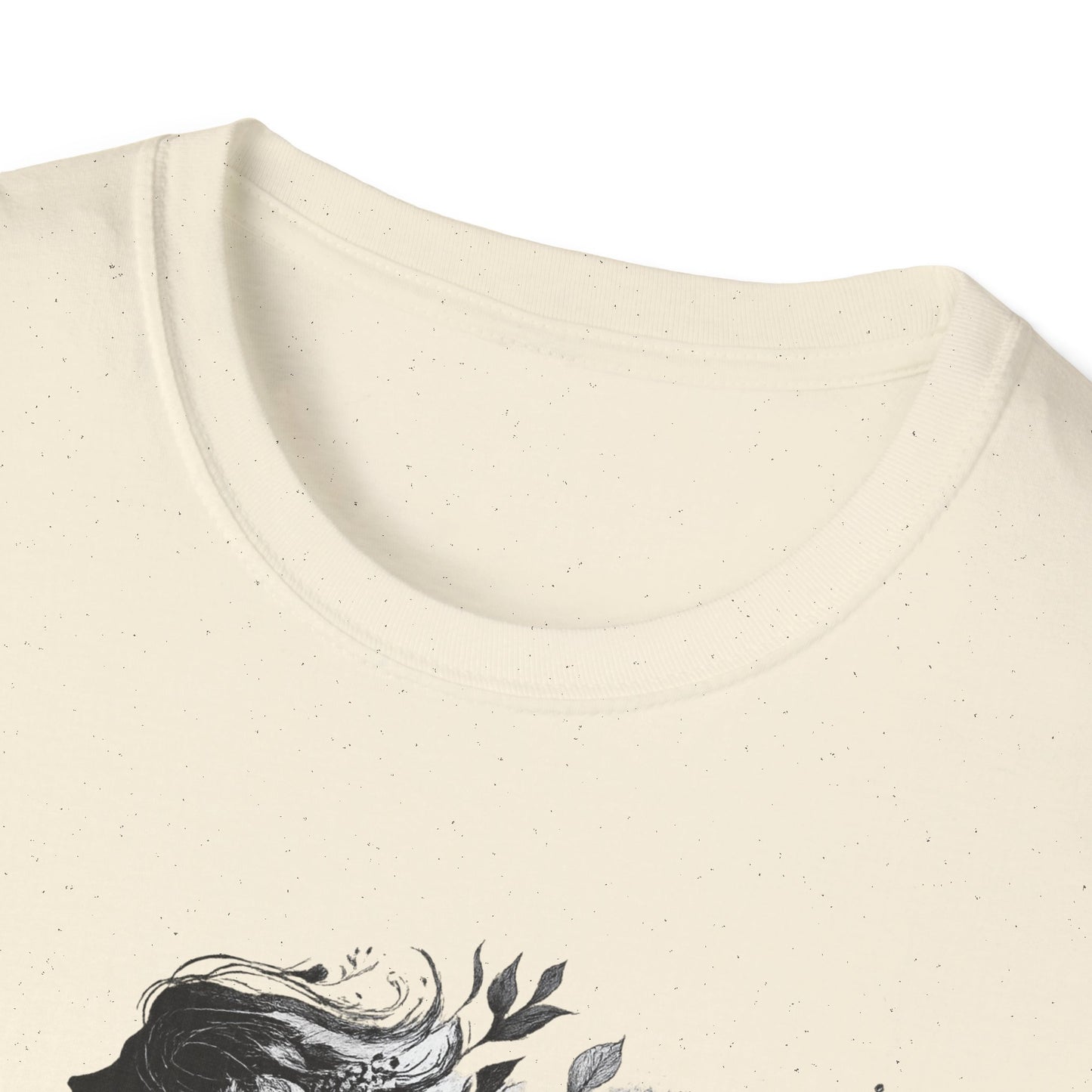 Floral Goddess Silhouette Unisex Softstyle T-Shirt