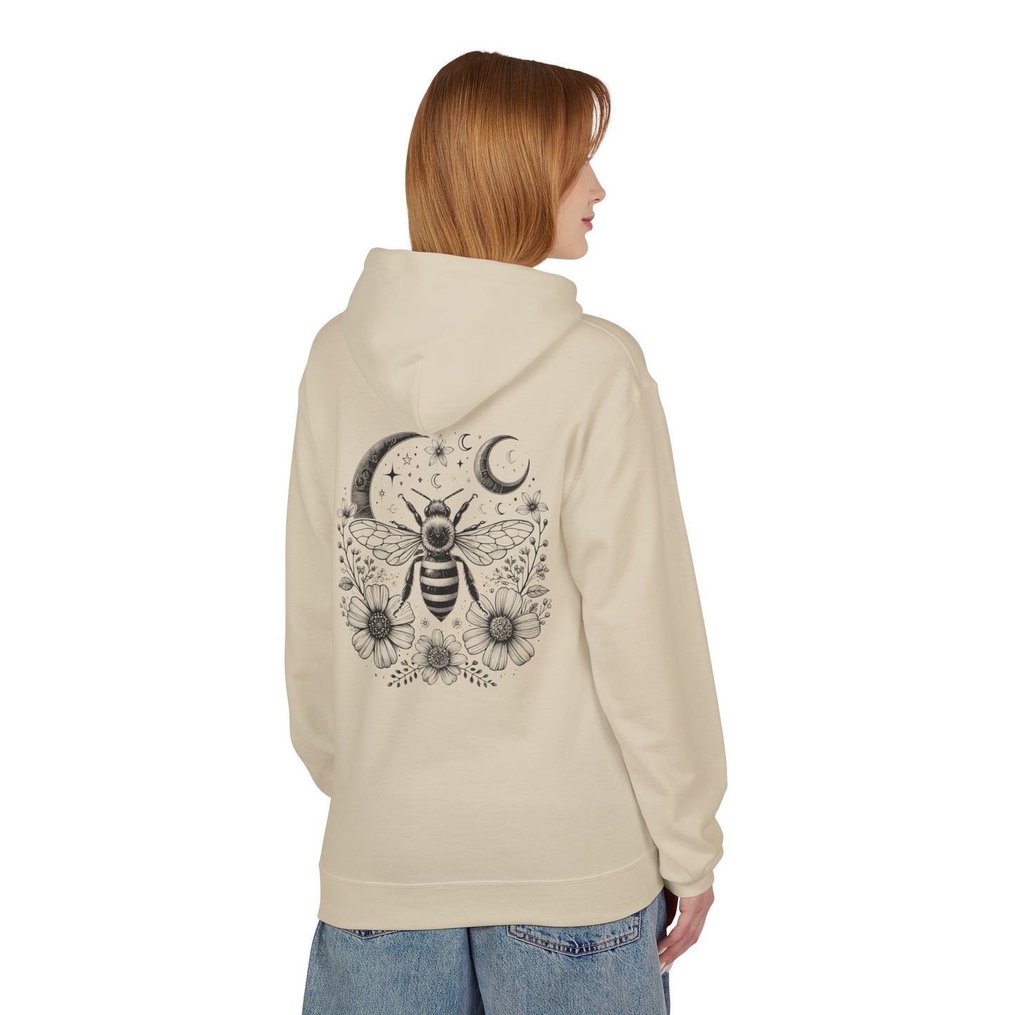 Bee-Inspired Fleece Hoodie Unisex