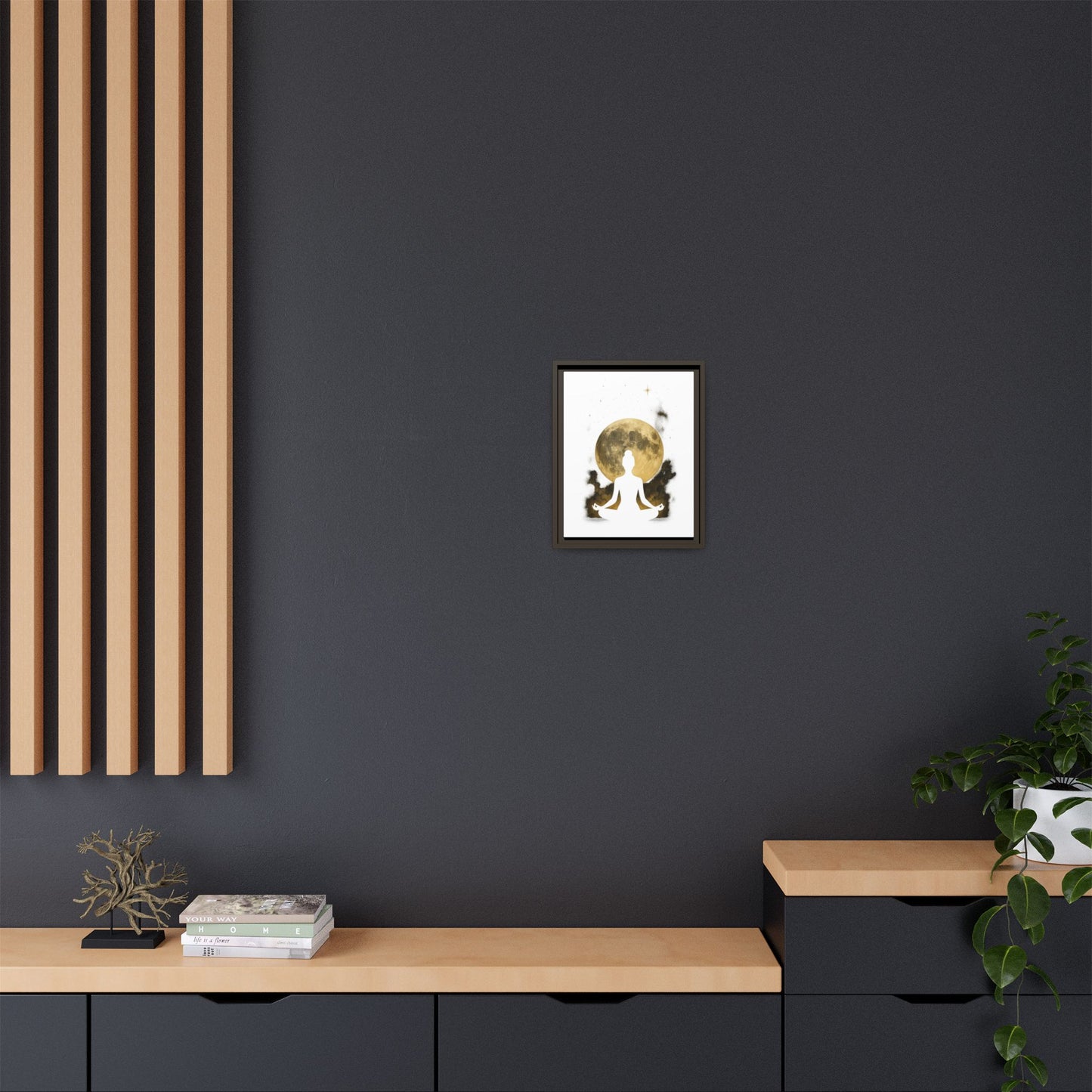Meditative Moon Canvas Art 11x14