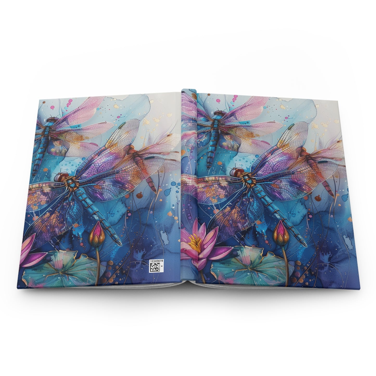 Artistic Dragonfly Hardcover Journal
