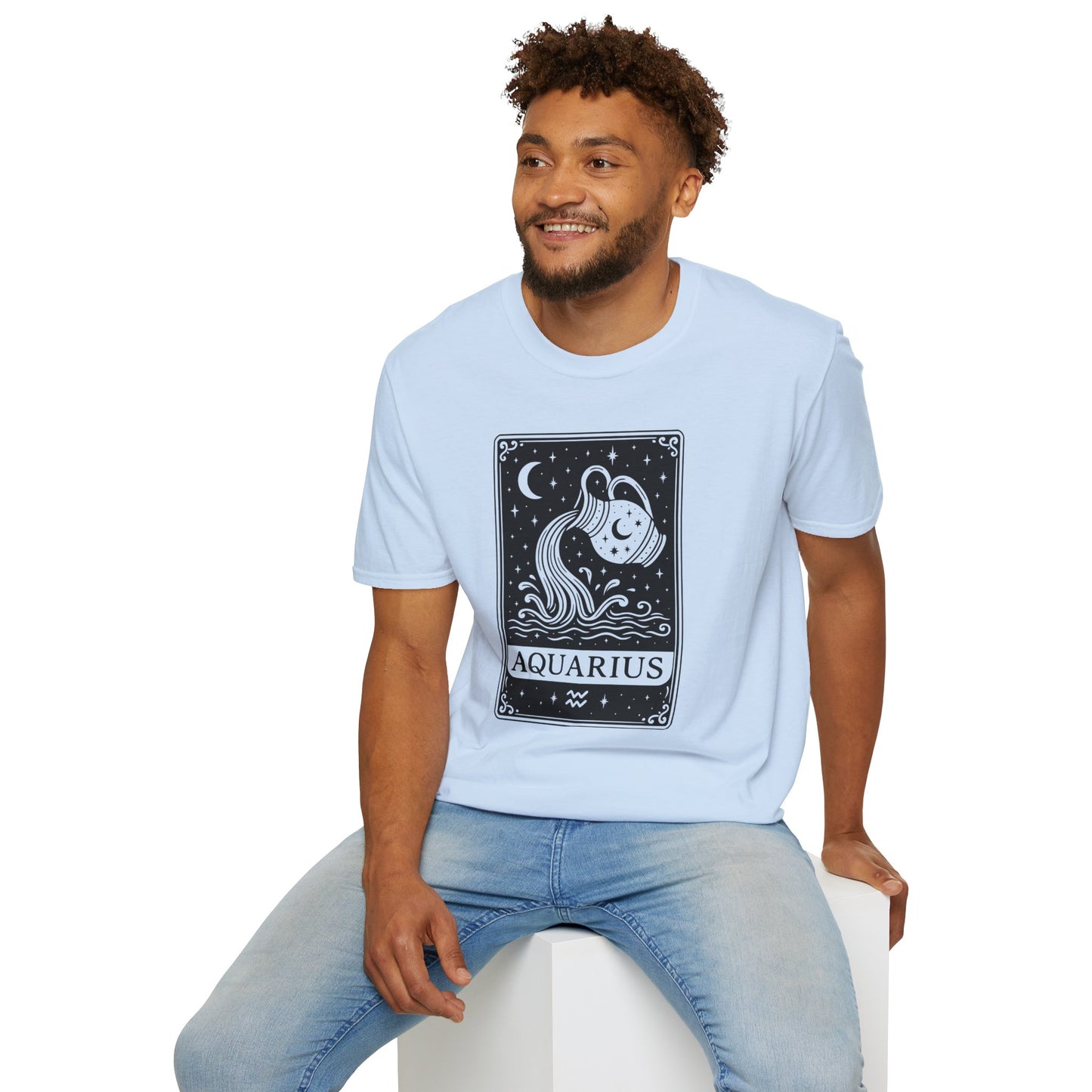 Aquarius Zodiac Softstyle T-Shirt Unisex