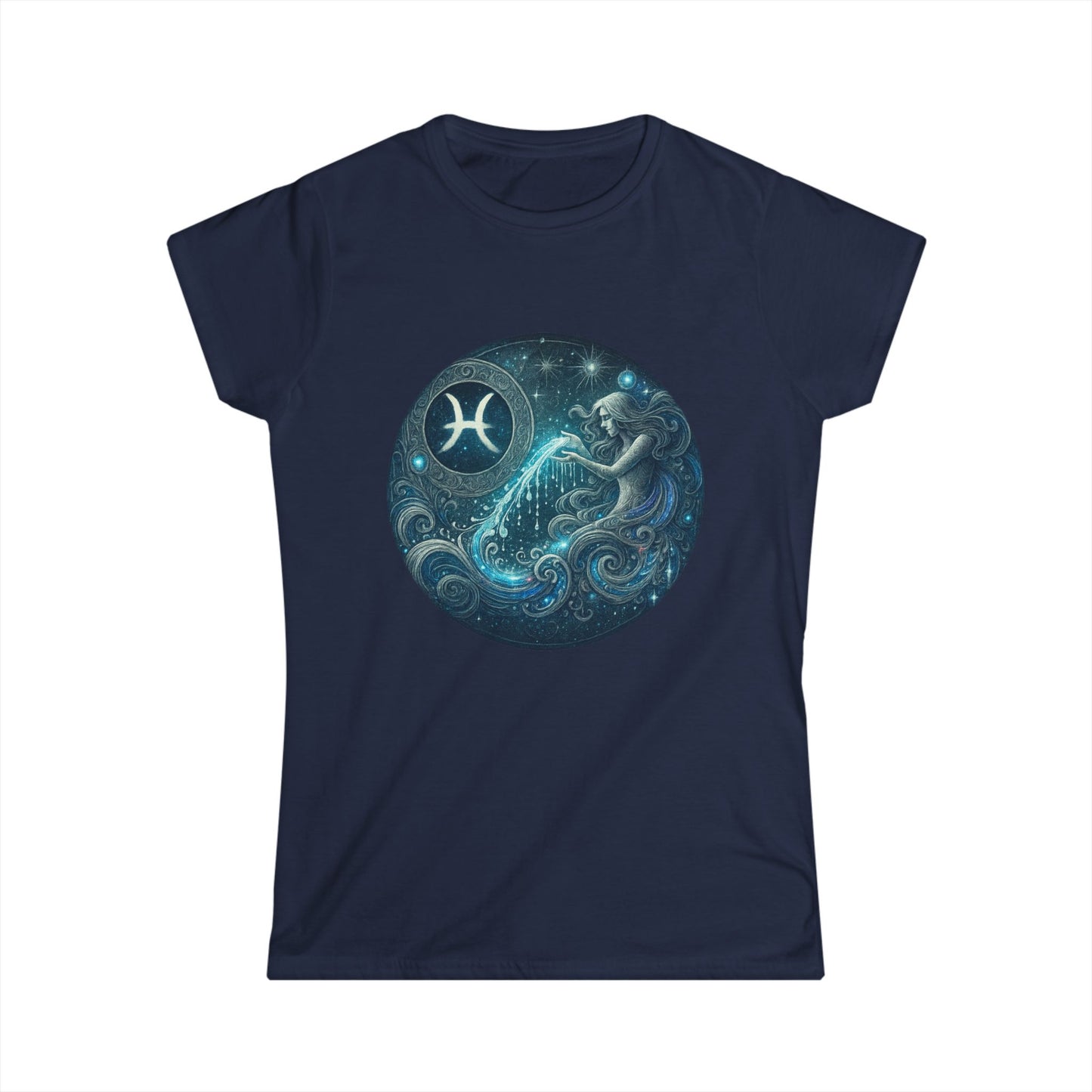 Aquarius Tee Zodiac Sign Softstyle Women’s Tee Shirt