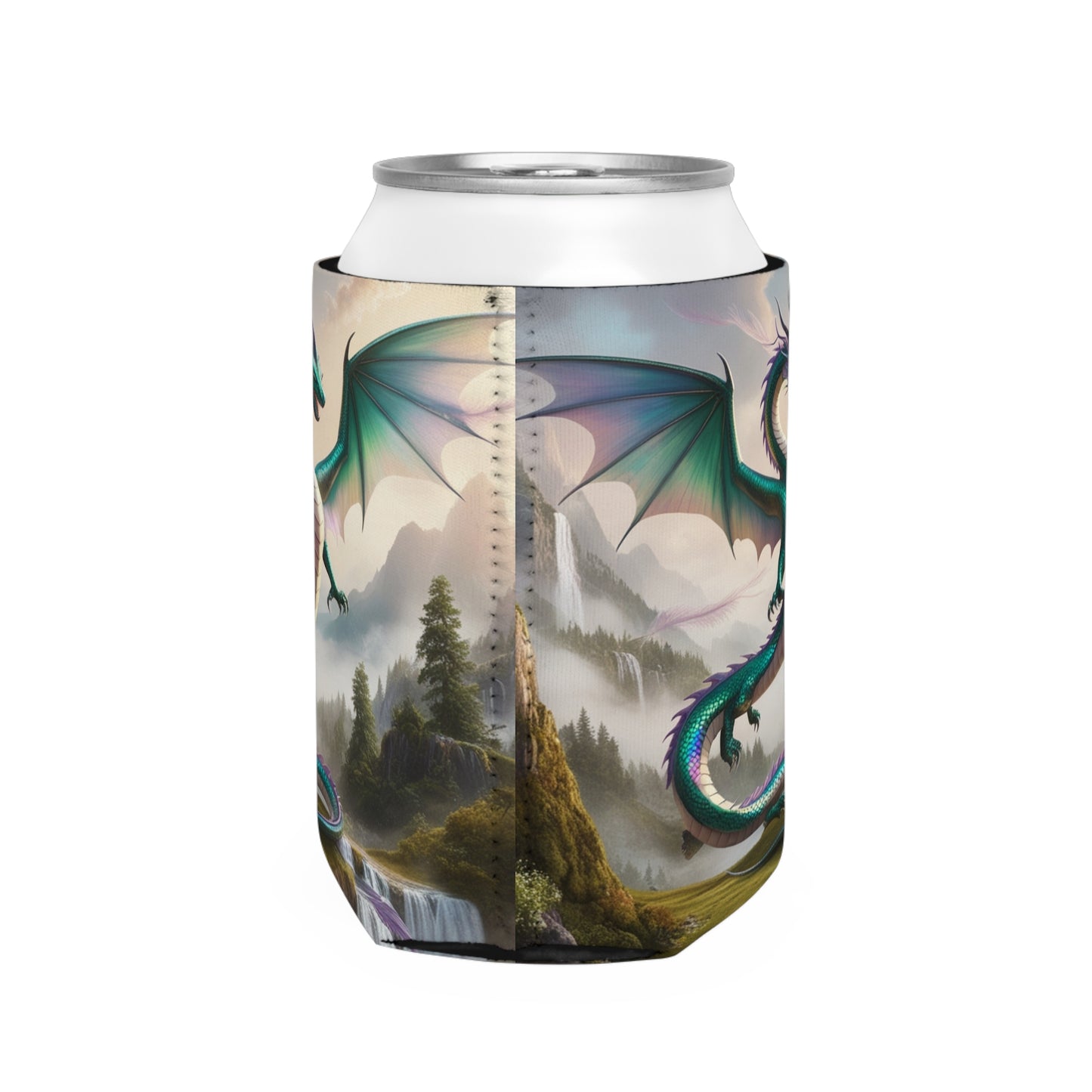 Majestic Dragon Beverage Can Cooler Sleeve