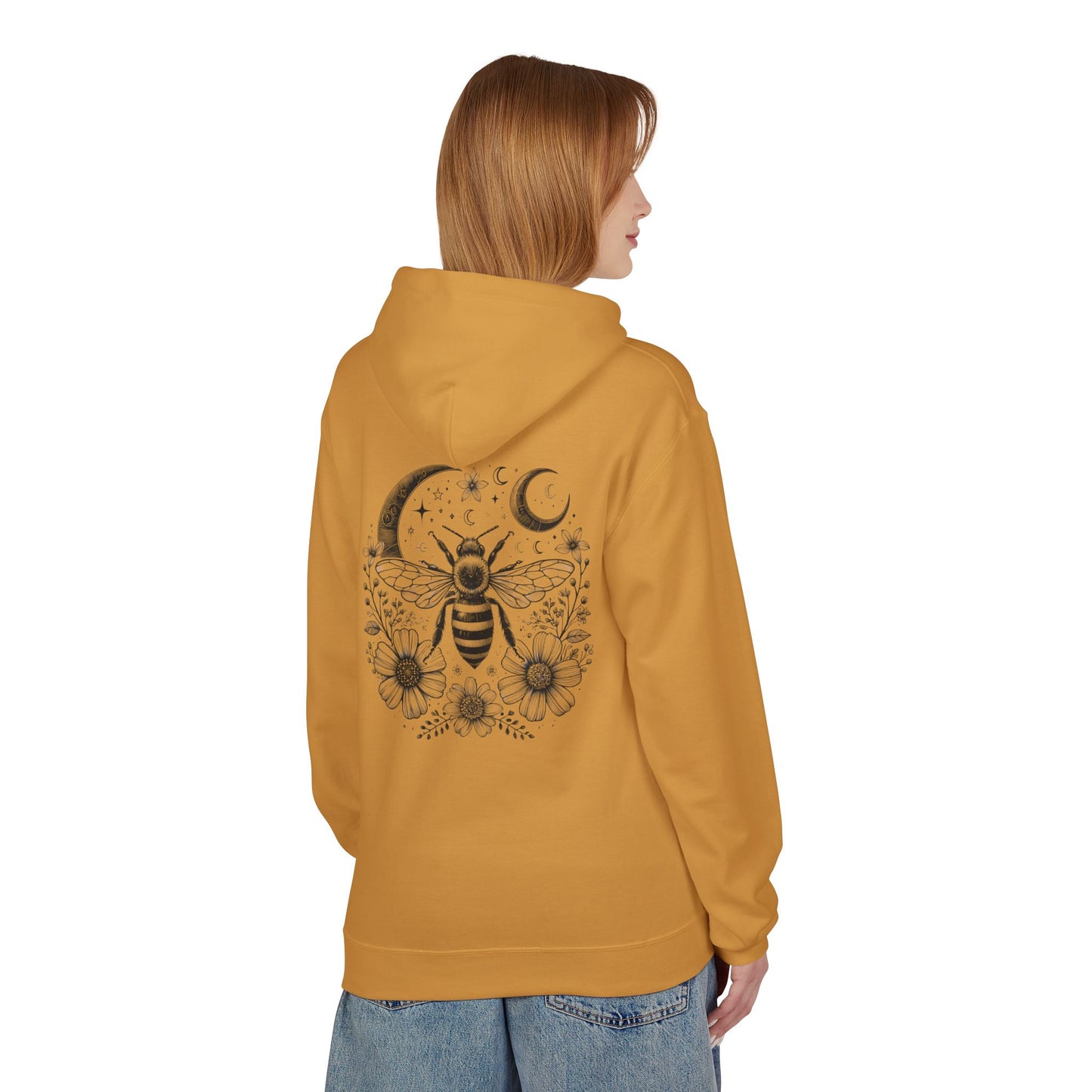 Bee-Inspired Fleece Hoodie Unisex