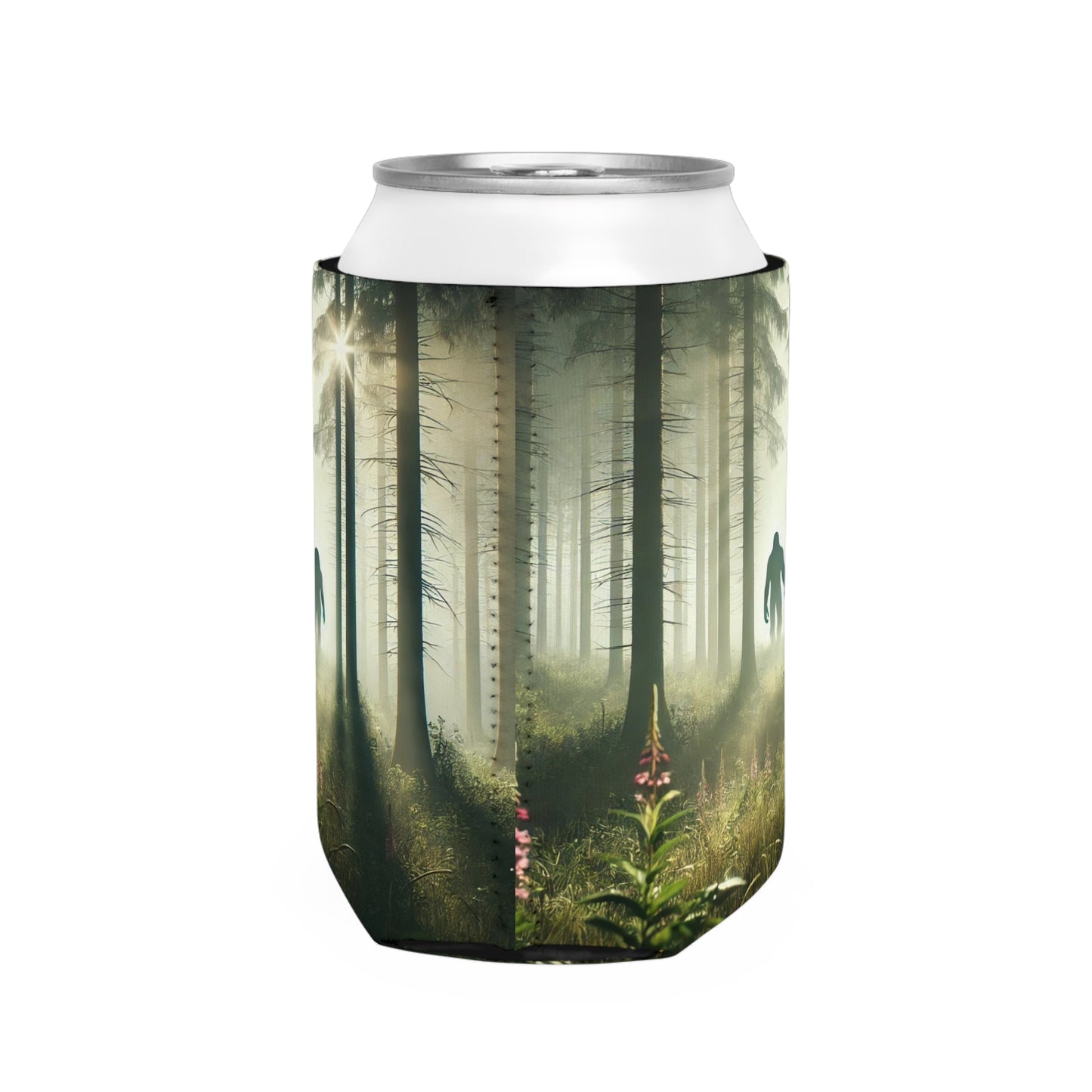 Sasquatch Silhouettes Can Cooler Sleeve
